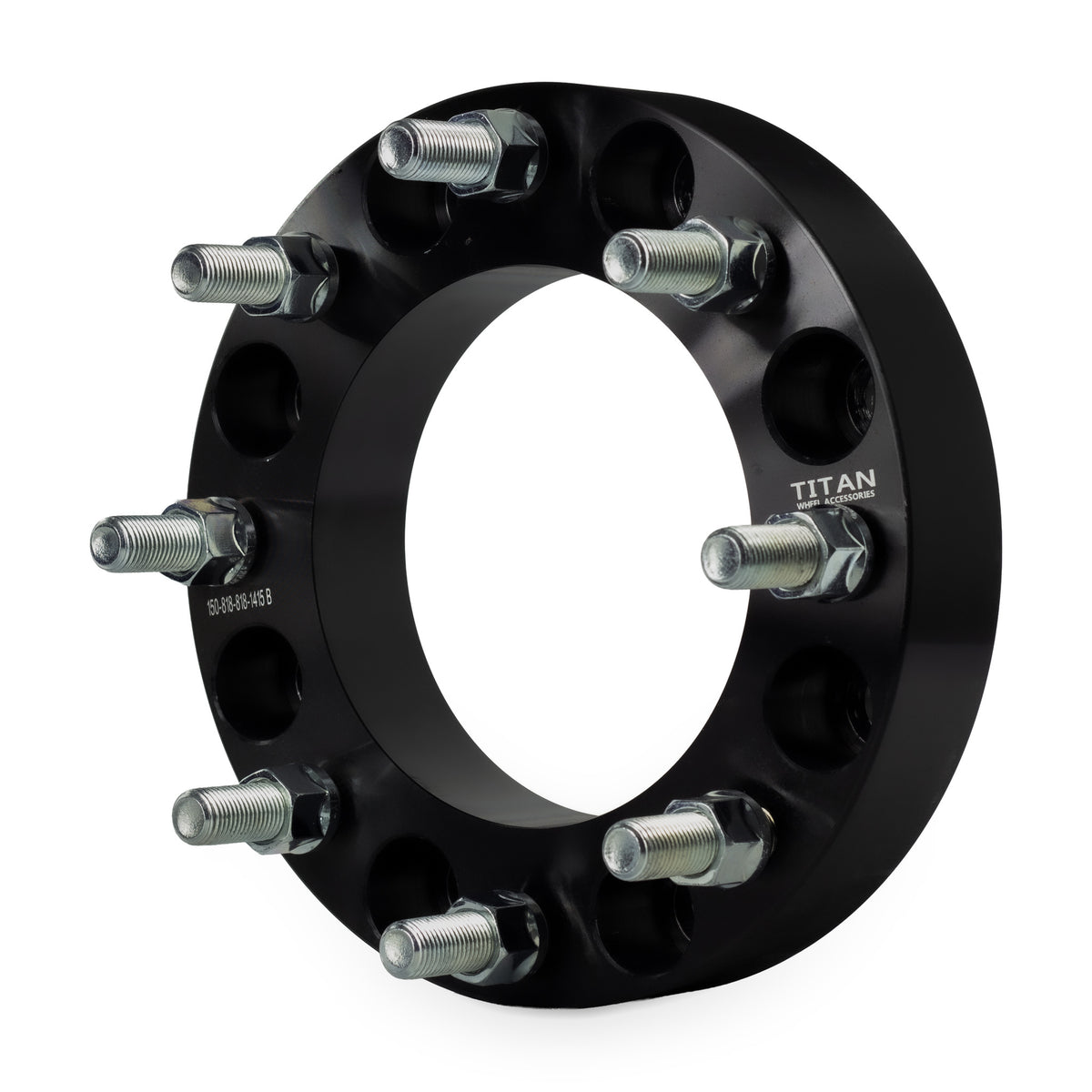 1.5" (38mm) Wheel Spacers for Chevy Silverado GMC Sierra 2500 3500 | 8x180 | 14x1.5 Studs — front three-quarter view