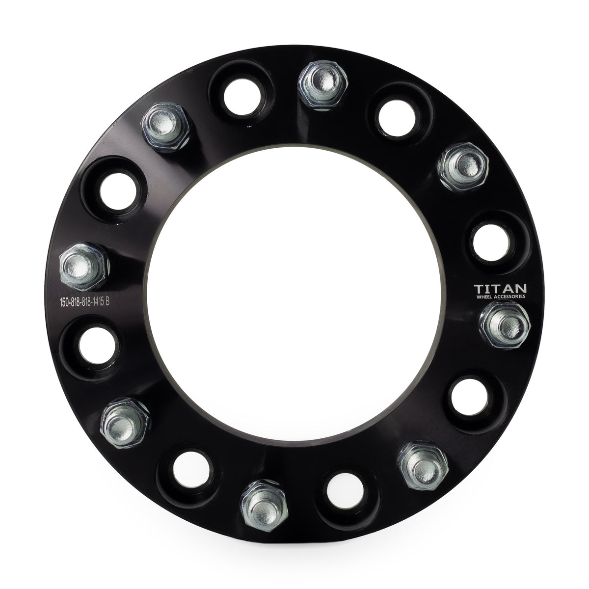 1.5" (38mm) Wheel Spacers for Chevy Silverado GMC Sierra 2500 3500 | 8x180 | 14x1.5 Studs — front view
