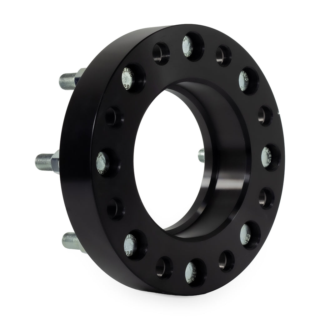 1.5" (38mm) Wheel Spacers for Chevy Silverado GMC Sierra 2500 3500 | 8x180 | 124.1 Hubcentric — rear three-quarter view
