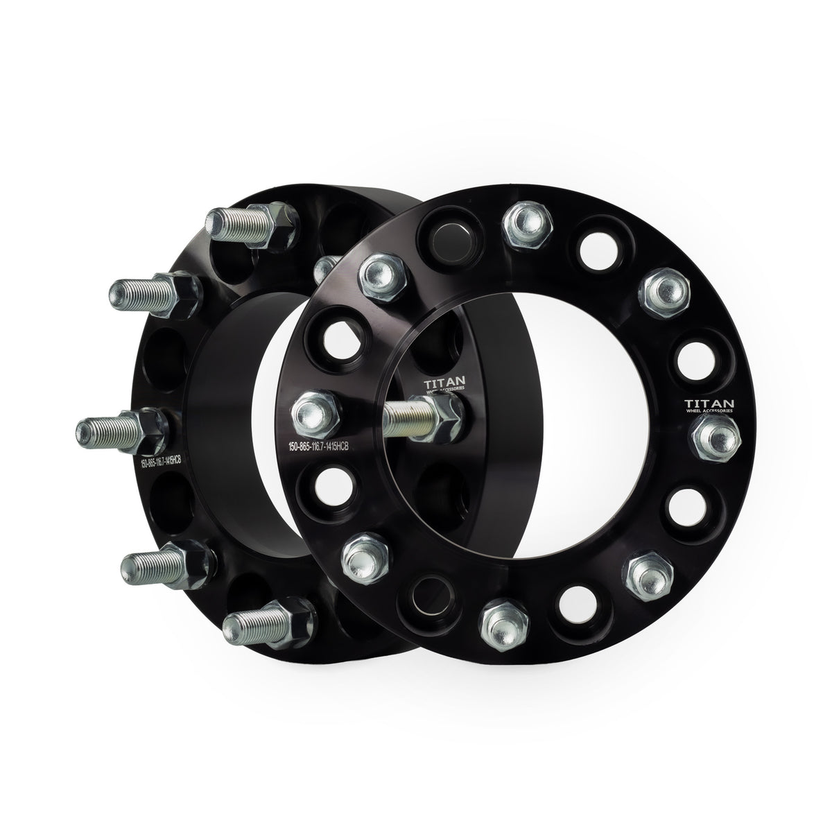 1.5" (38mm) Wheel Spacers for Chevy Silverado 2500 3500 Suburban | 8x6.5 | 116.7 Hubcentric |14x1.5 Studs — pair of 2