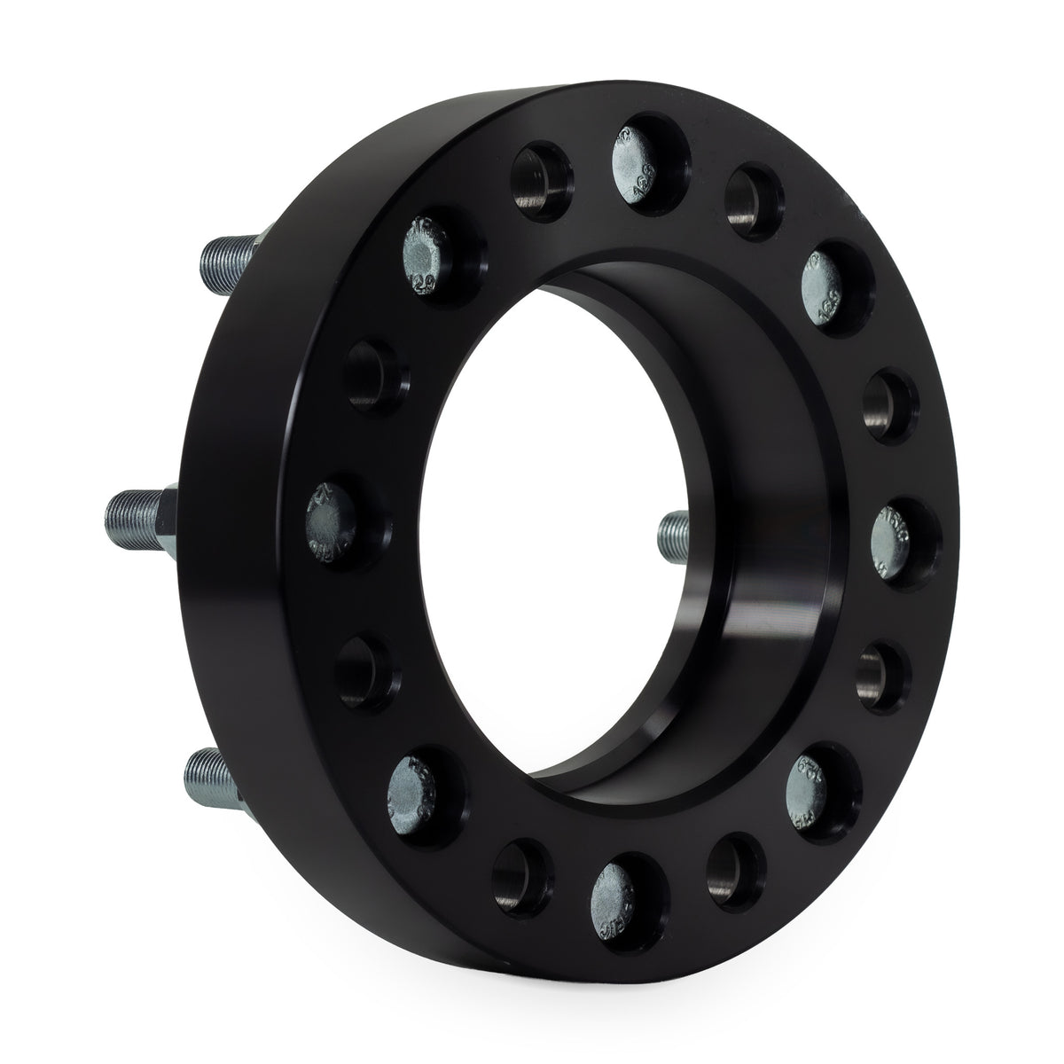 1.5" (38mm) Wheel Spacers for Chevy Silverado 2500 3500 Suburban | 8x6.5 | 116.7 Hubcentric — rear three-quarter view
