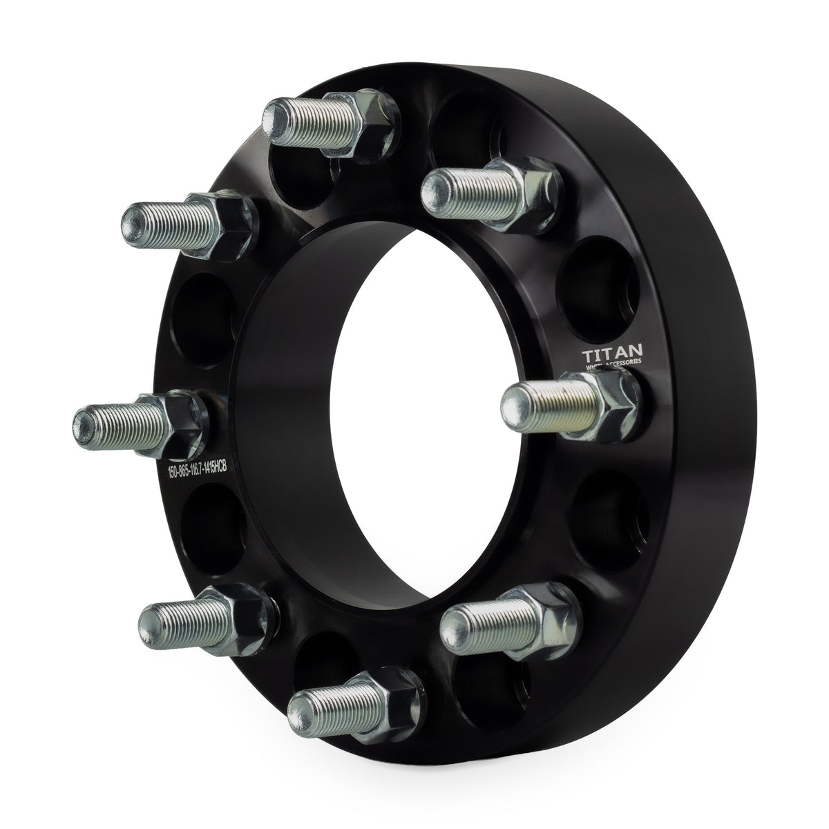 1.5" (38mm) Wheel Spacers for Chevy Silverado 2500 3500 Suburban | 8x6.5 | 116.7 Hubcentric — front three-quarter view