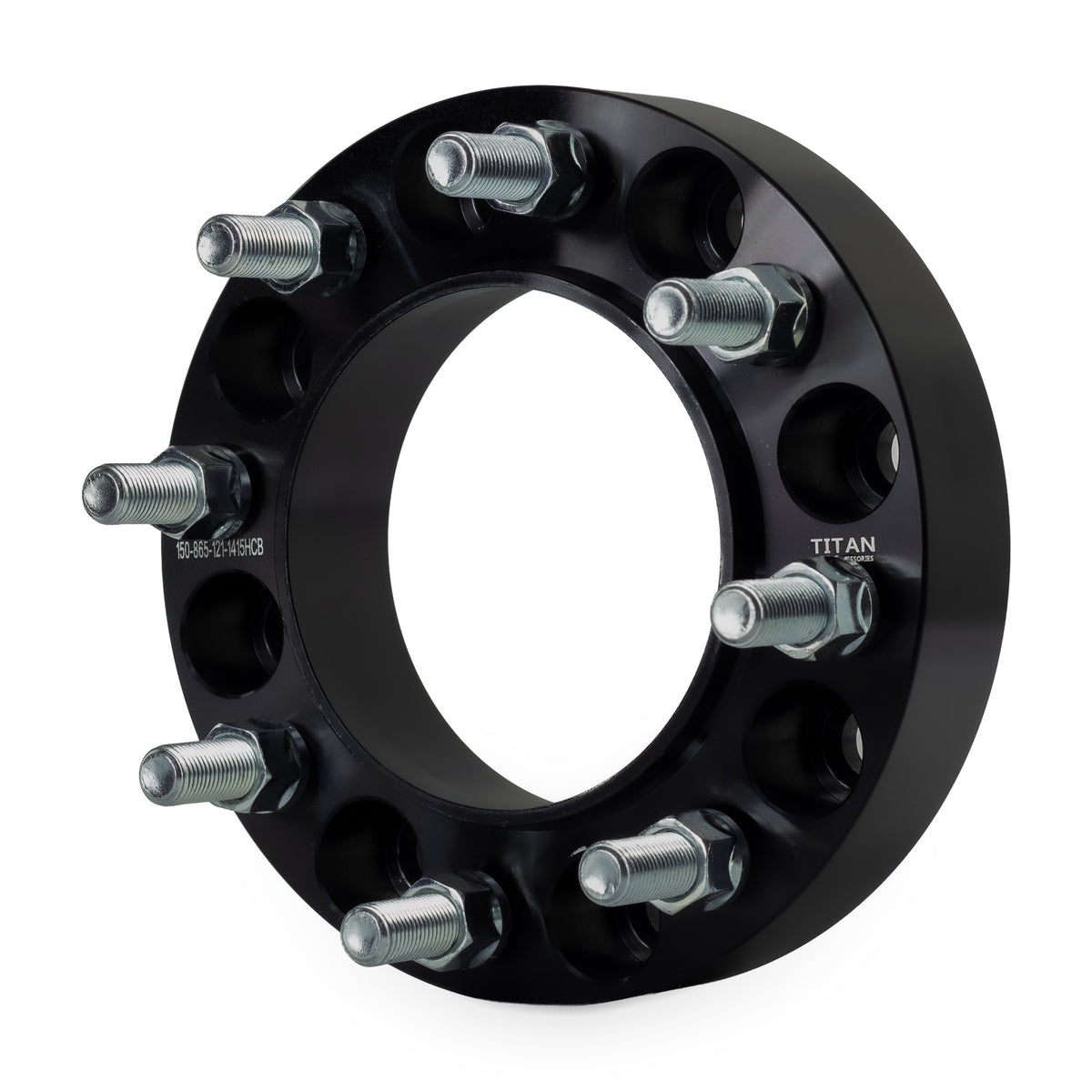 1.5" (38mm) Wheel Spacers for Nissan NV Ram 2500 3500 | 8x6.5 | 121.3 Hubcentric |14x1.5 Studs — front three-quarter view