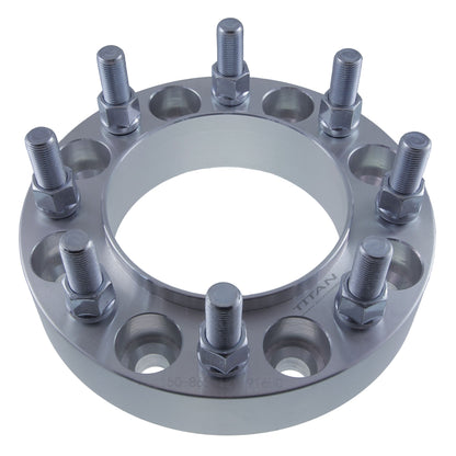 2" (50mm) Wheel Spacers for Nissan NV Ram 2500 3500 | 8x6.5 | 121.3 Hubcentric |14x1.5 Studs |