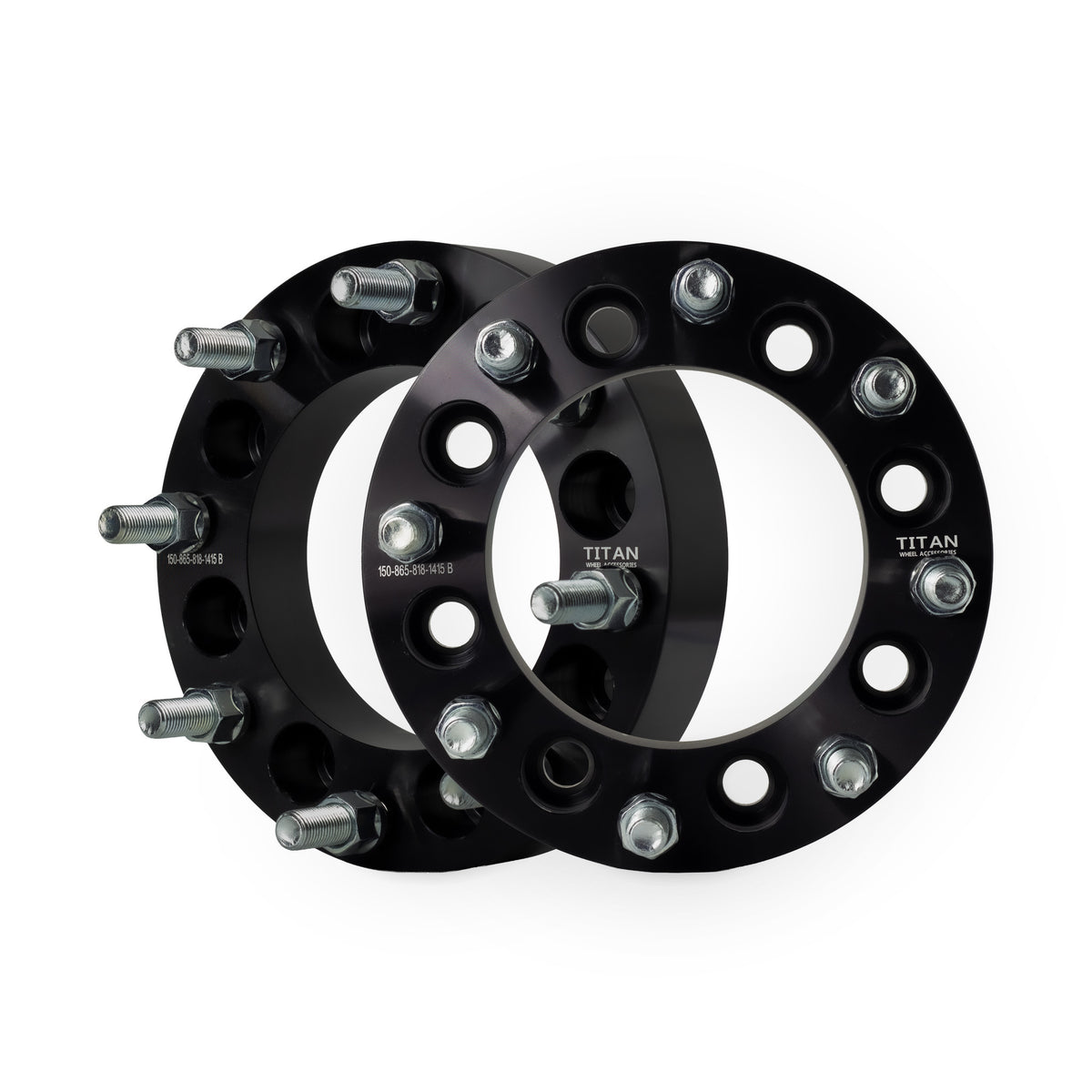 1.5" (38mm) 8x6.5 To 8x180 Wheel Adapters | 14x1.5 Studs — pair of 2