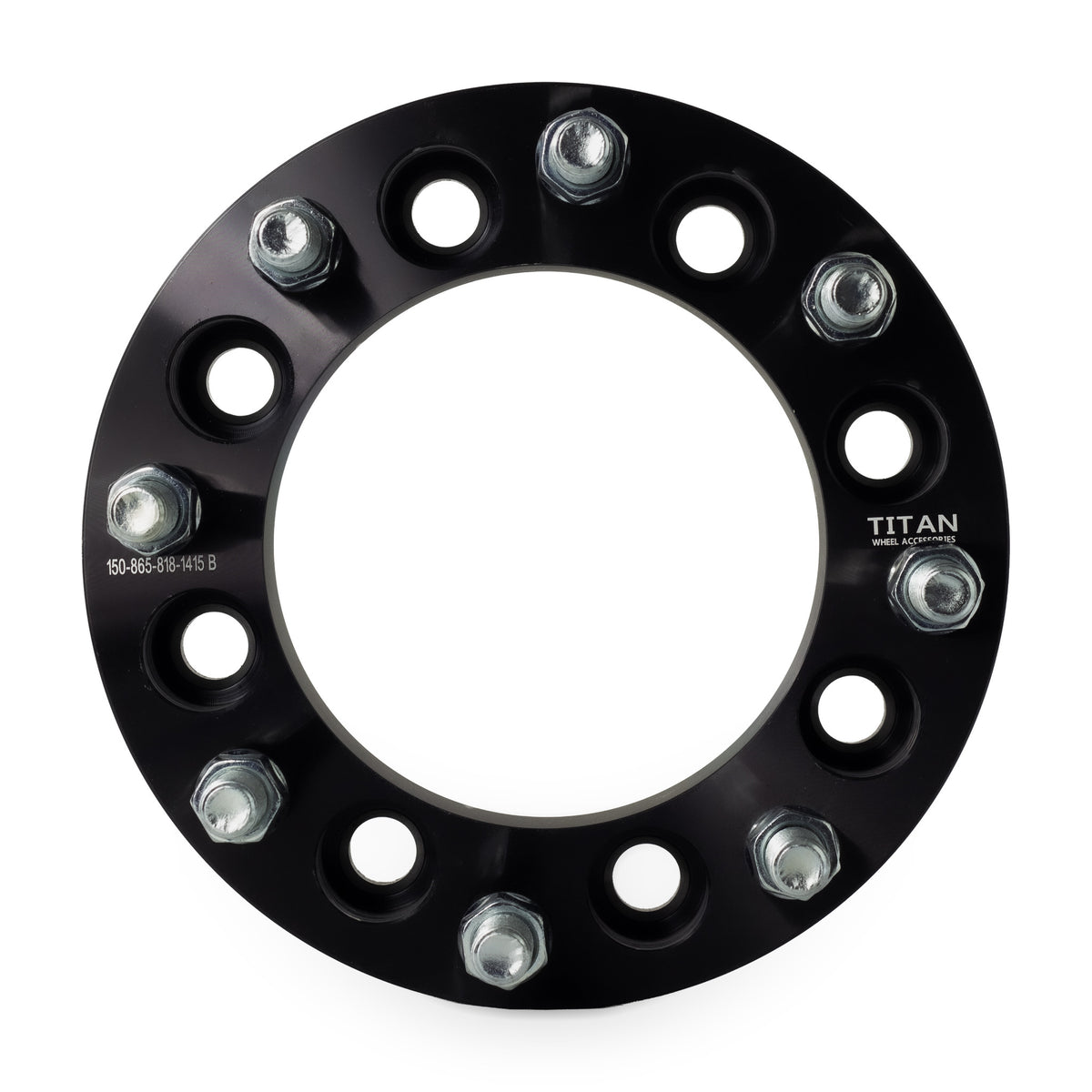 1.5" (38mm) 8x6.5 To 8x180 Wheel Adapters | 14x1.5 Studs — front view
