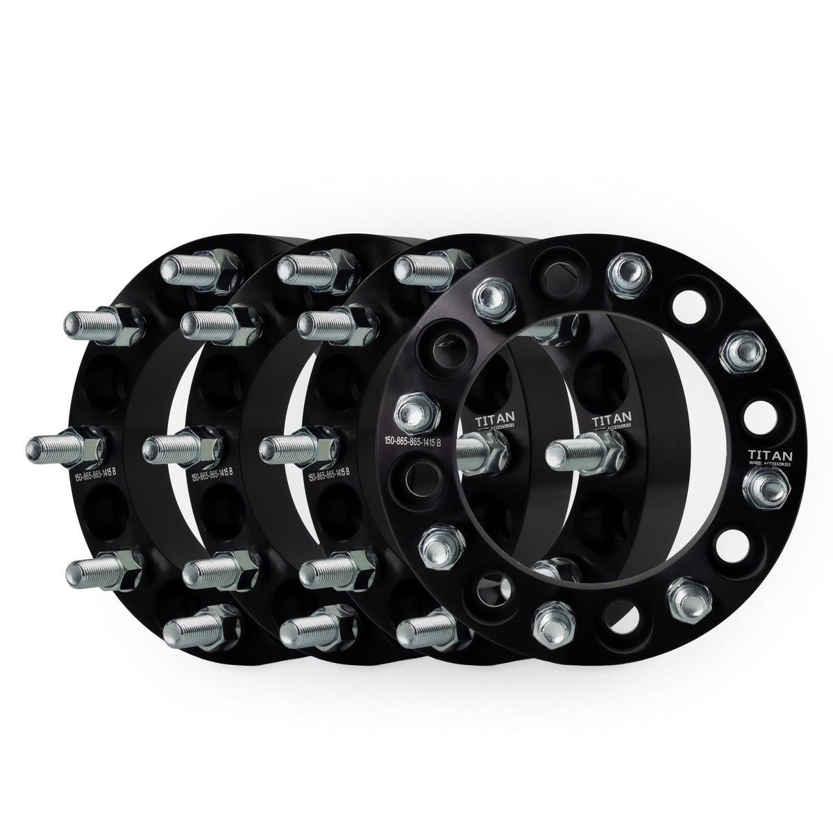 1.5" (38mm) Wheel Spacers for Chevy 2500 3500 Suburban Savana | 8x6.5 | 14x1.5 Studs — set of 4