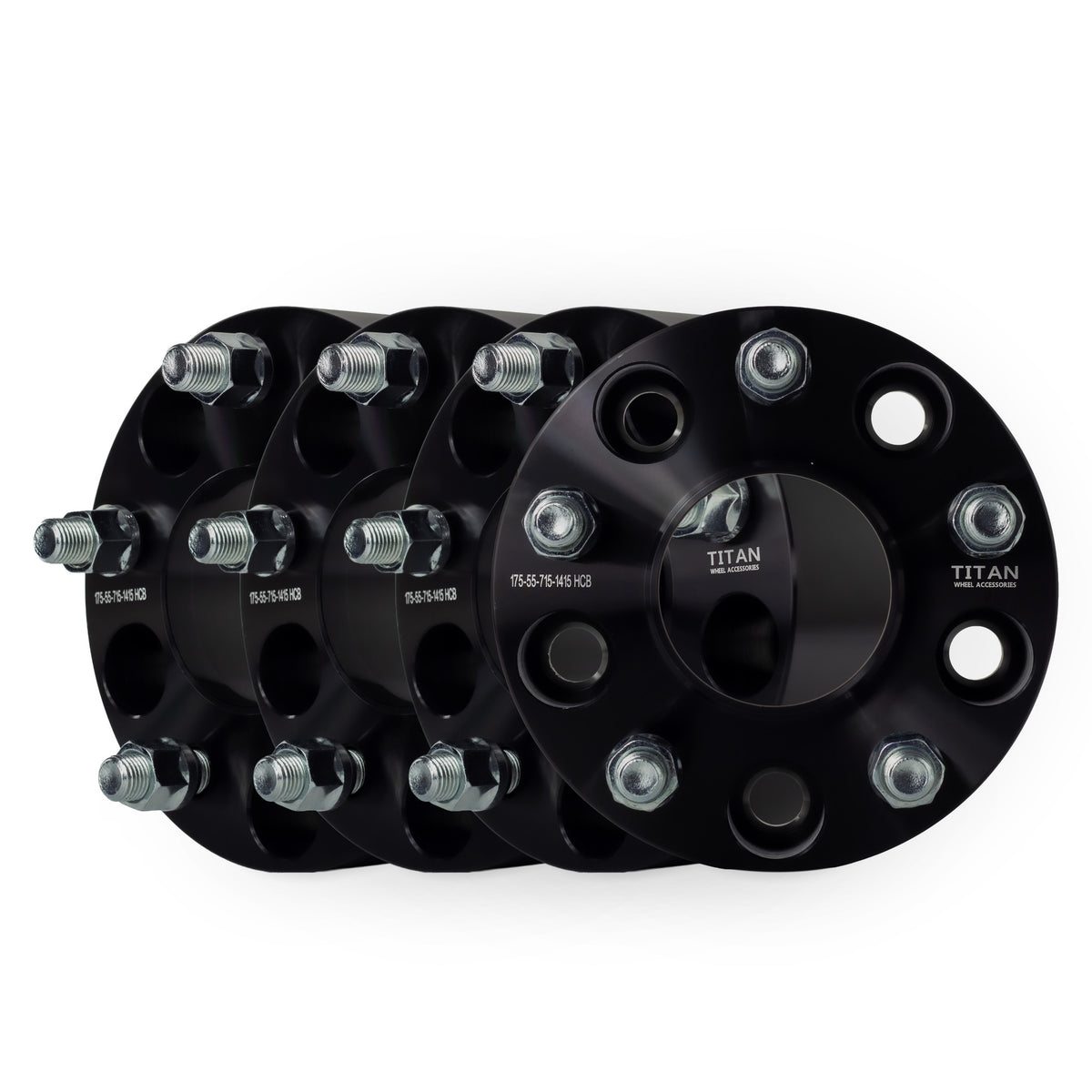 1.75" Wheel Spacers for Jeep Grand Cherokee Wrangler JL JLU | 5x5 | 71.5 Hubcentric |14x1.5 Studs — b4pack