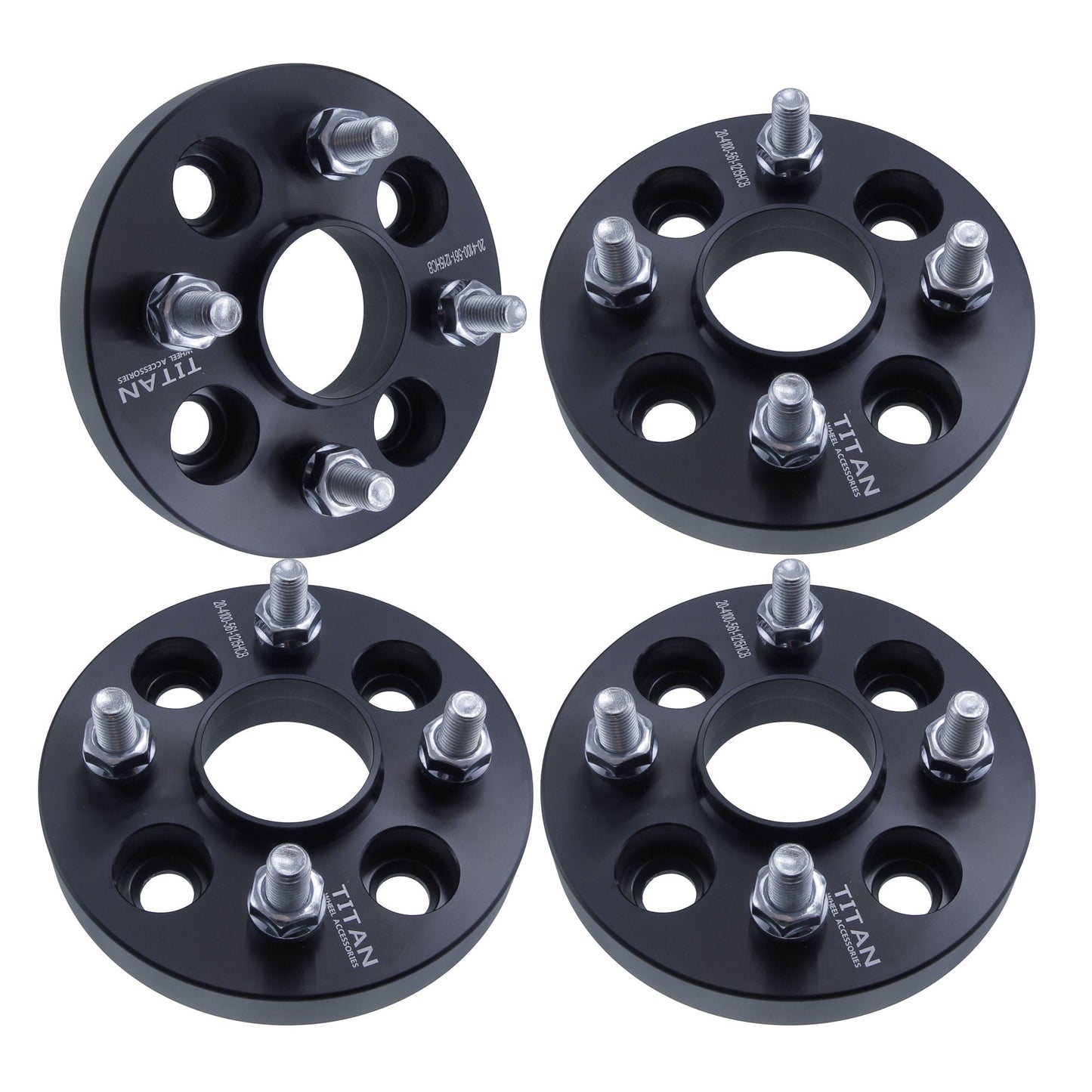 15mm Wheel Spacers for Mazda Miata Scion iA iQ xA xB | 4x100 | 54.1 Hubcentric |12x1.5 Studs |