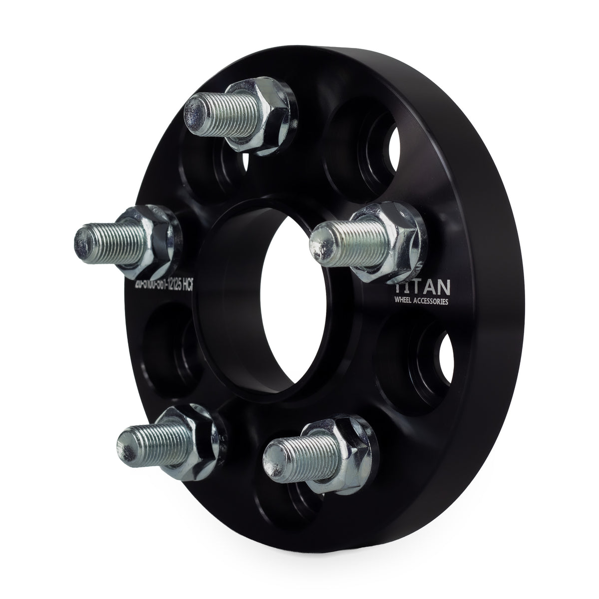 20mm Wheel Spacers for Subaru BRZ Impreza WRX | 5x100 | 56.1 Hubcentric | 12x1.25 Studs — front three-quarter view