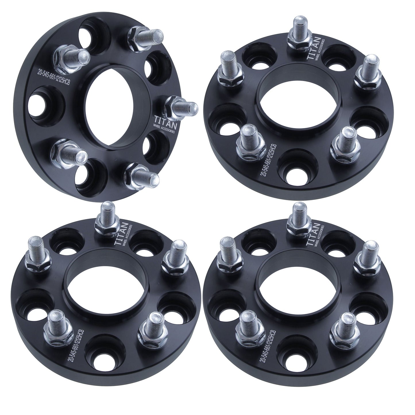 20mm Wheel Spacers for Nissan Infiniti Q50 G35 G37 350z 370z Altima Maxima | 5x114.3 (5x4.5) | 66.1 Hubcentric |12x1.25 Studs |