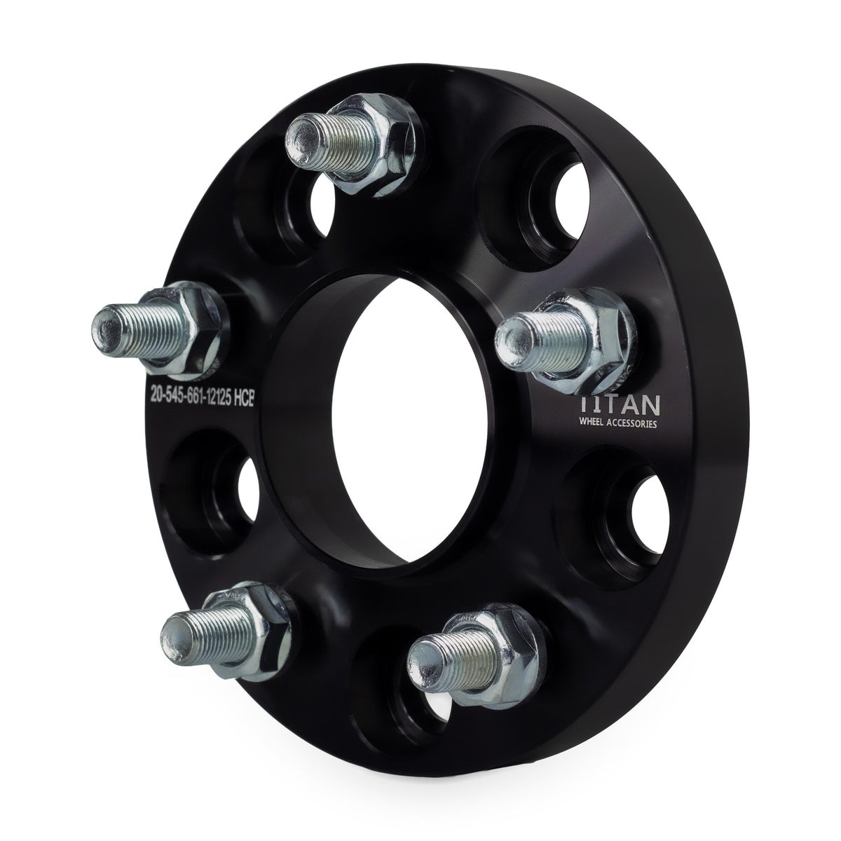 20mm Wheel Spacers for Nissan Infiniti Q50 G35 G37 350z 370z Altima Maxima | 5x114.3 (5x4.5) — front three-quarter view