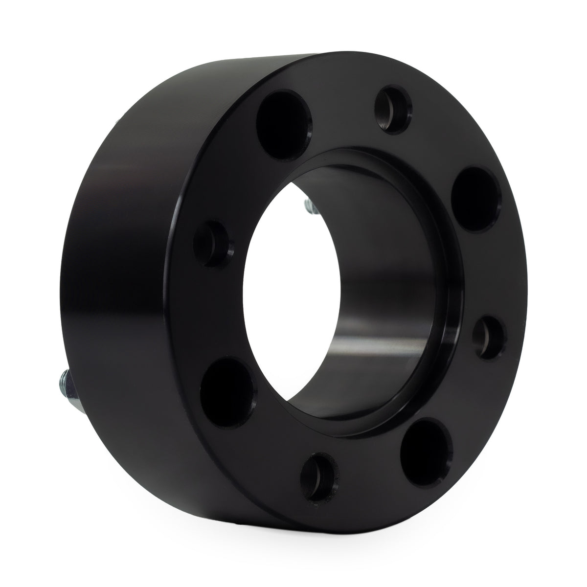 2" (50mm) Wheel Spacers for EZ GO Club Car Golf Carts | 4x4 | 1/2x20 Studs — rear three-quarter view