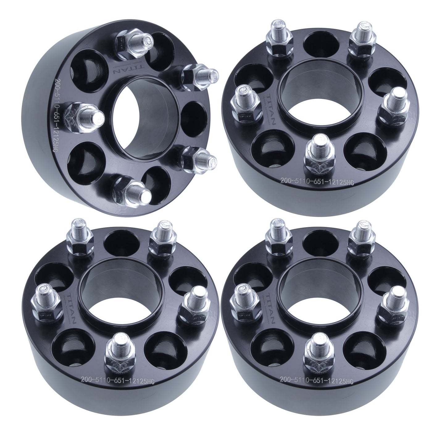 50mm (2") Wheel Spacers for Jeep Cherokee Renegade | 5x110 | 65.1 Hubcentric |12x1.25 Studs |