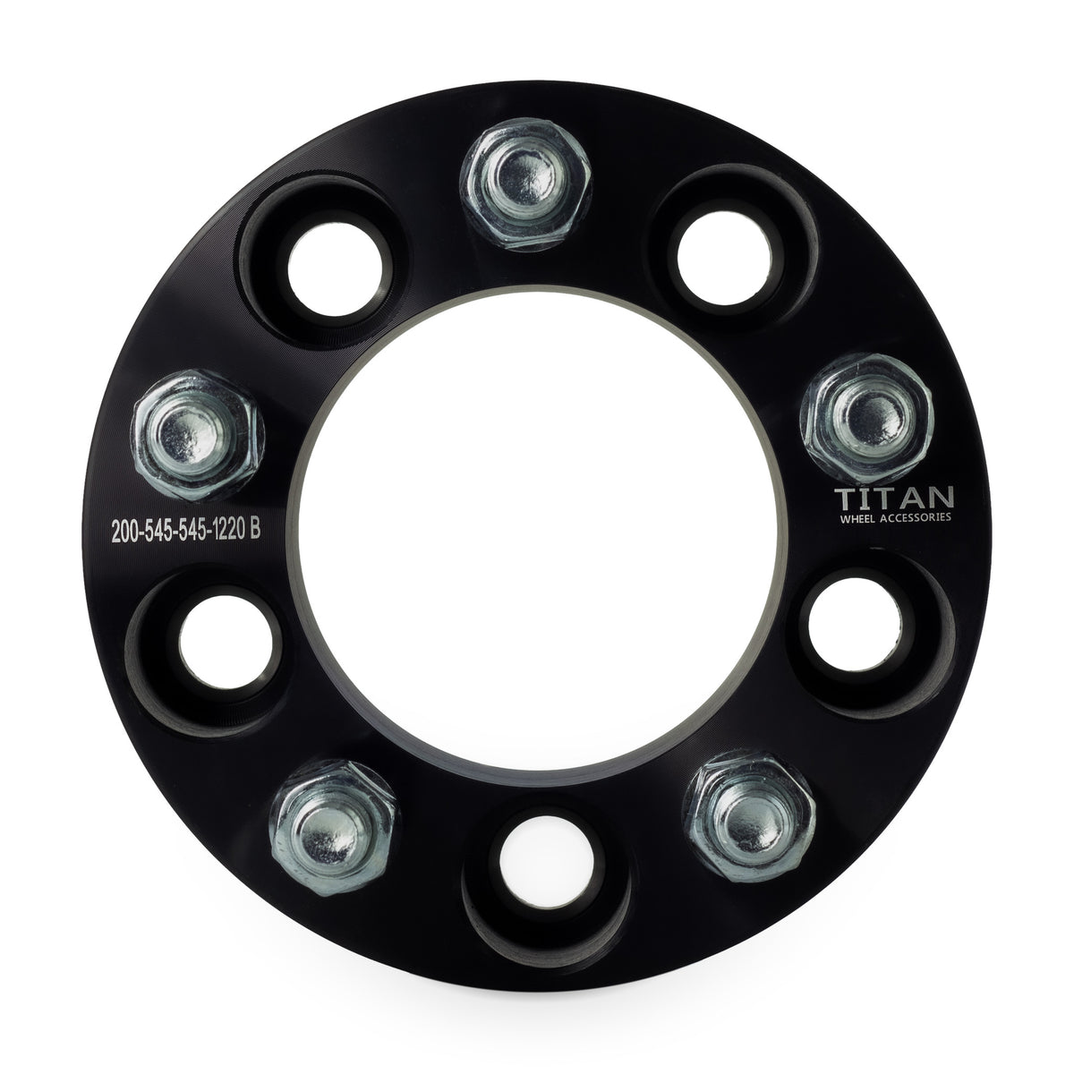 2" (50mm) Wheel Spacers for Ford Mustang Edge Ranger Explorer | 5x4.5 (5x114.3) | 1/2x20 Studs — front view