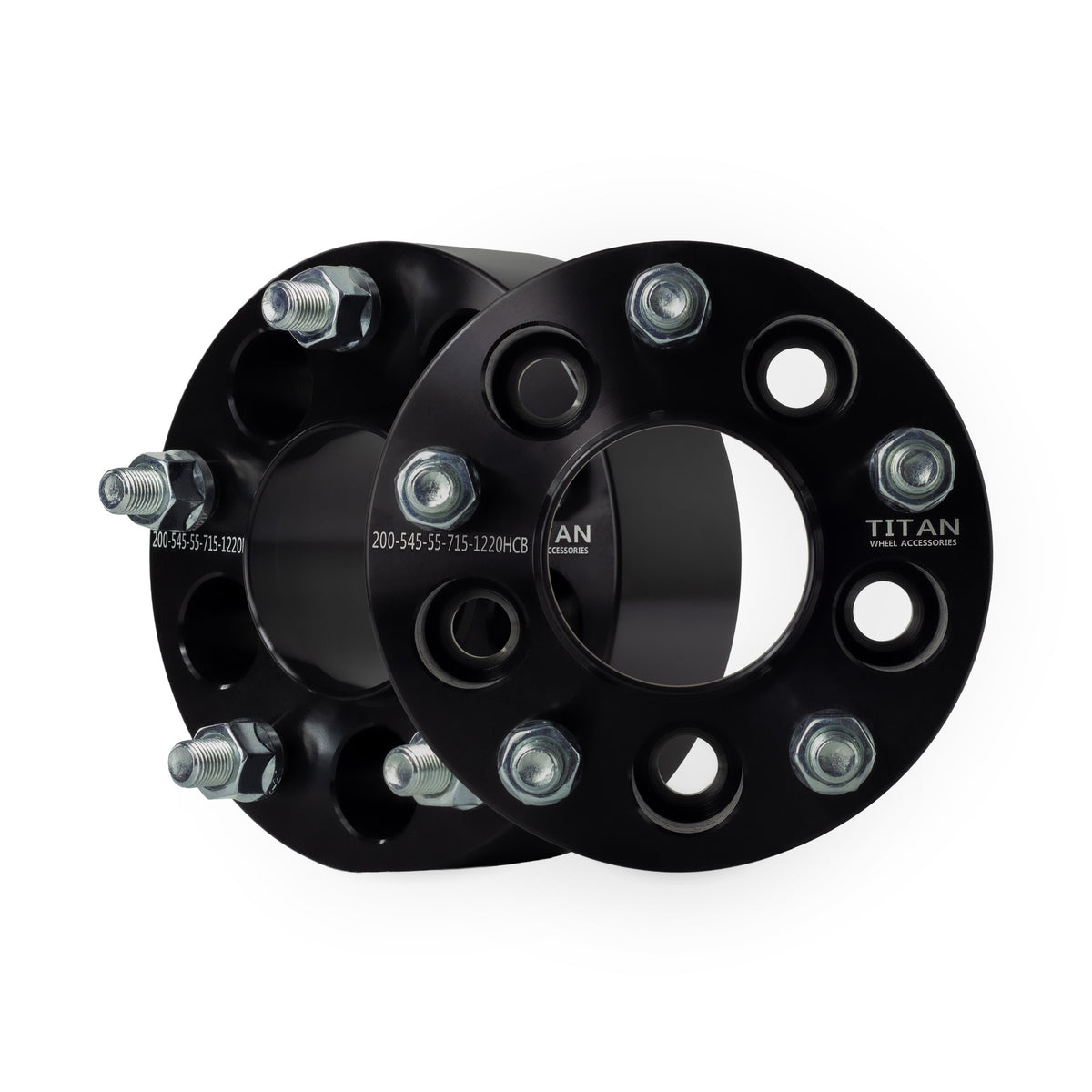 2" (50mm) 5x4.5 To 5x5 Wheel Adapters |JK Wheels onto TJ YJ | 71.5 Hubcentric | 1/2x20 Studs — pair of 2