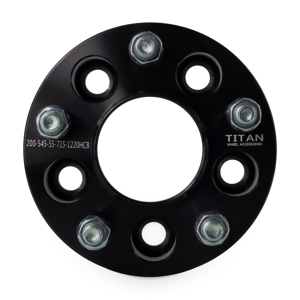 2" (50mm) 5x4.5 To 5x5 Wheel Adapters |JK Wheels onto TJ YJ | 71.5 Hubcentric | 1/2x20 Studs — front view