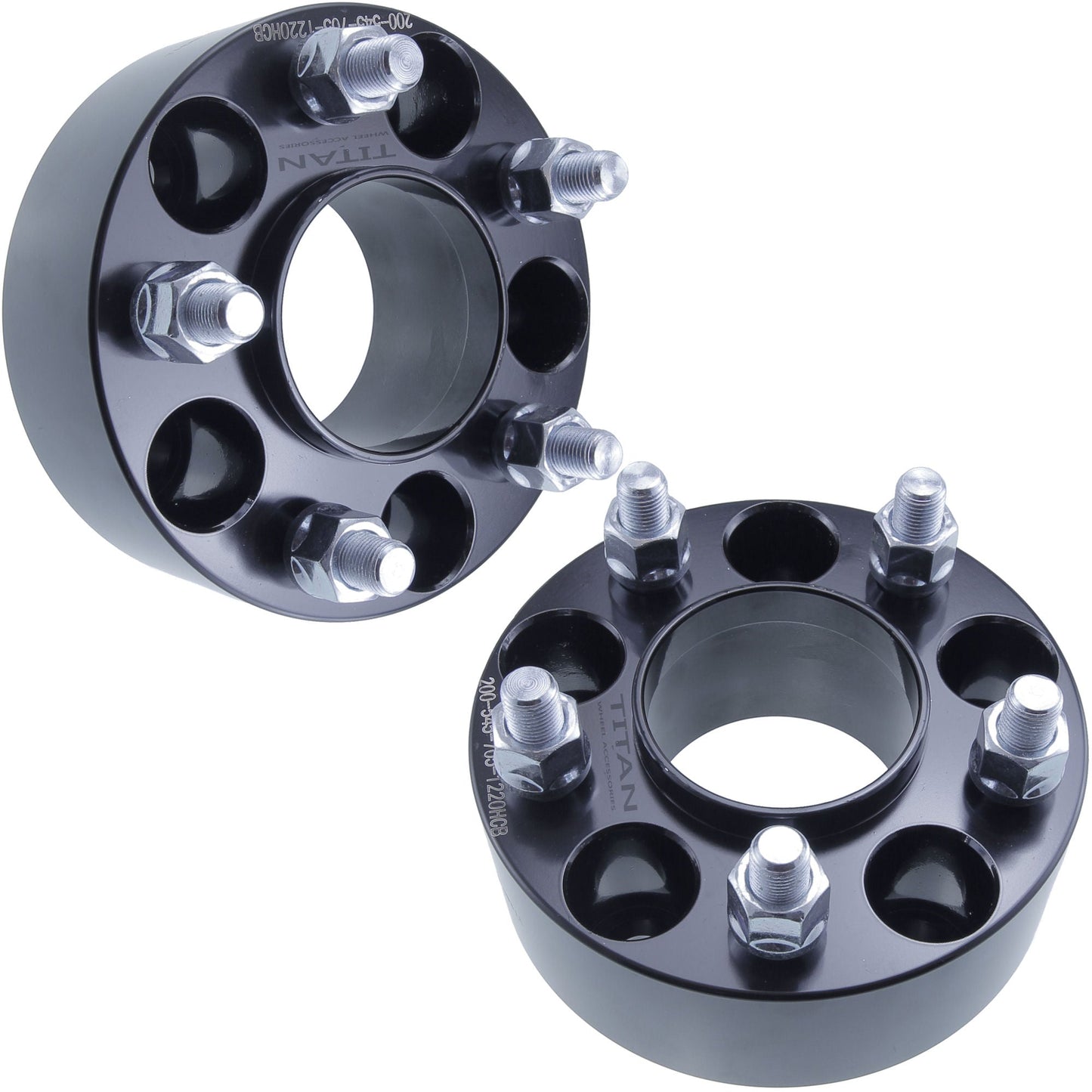 2" (50mm) Wheel Spacers for Ford Mustang Ranger Explorer Edge | 5x4.5 (5x114.3) | 70.5 Hubcentric |1/2x20 Studs |