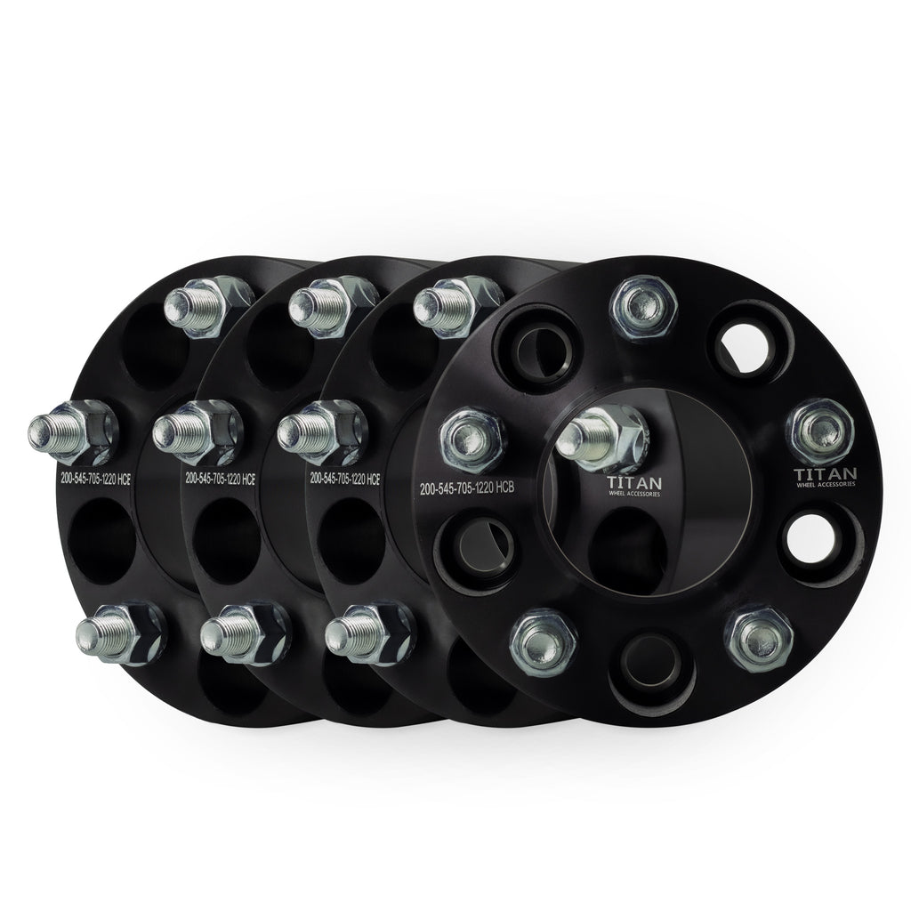 2" (50mm) Wheel Spacers for Ford Mustang Ranger Explorer Edge | 5x4.5 (5x114.3) | 70.5 Hubcentric |1/2x20 Studs — set of 4