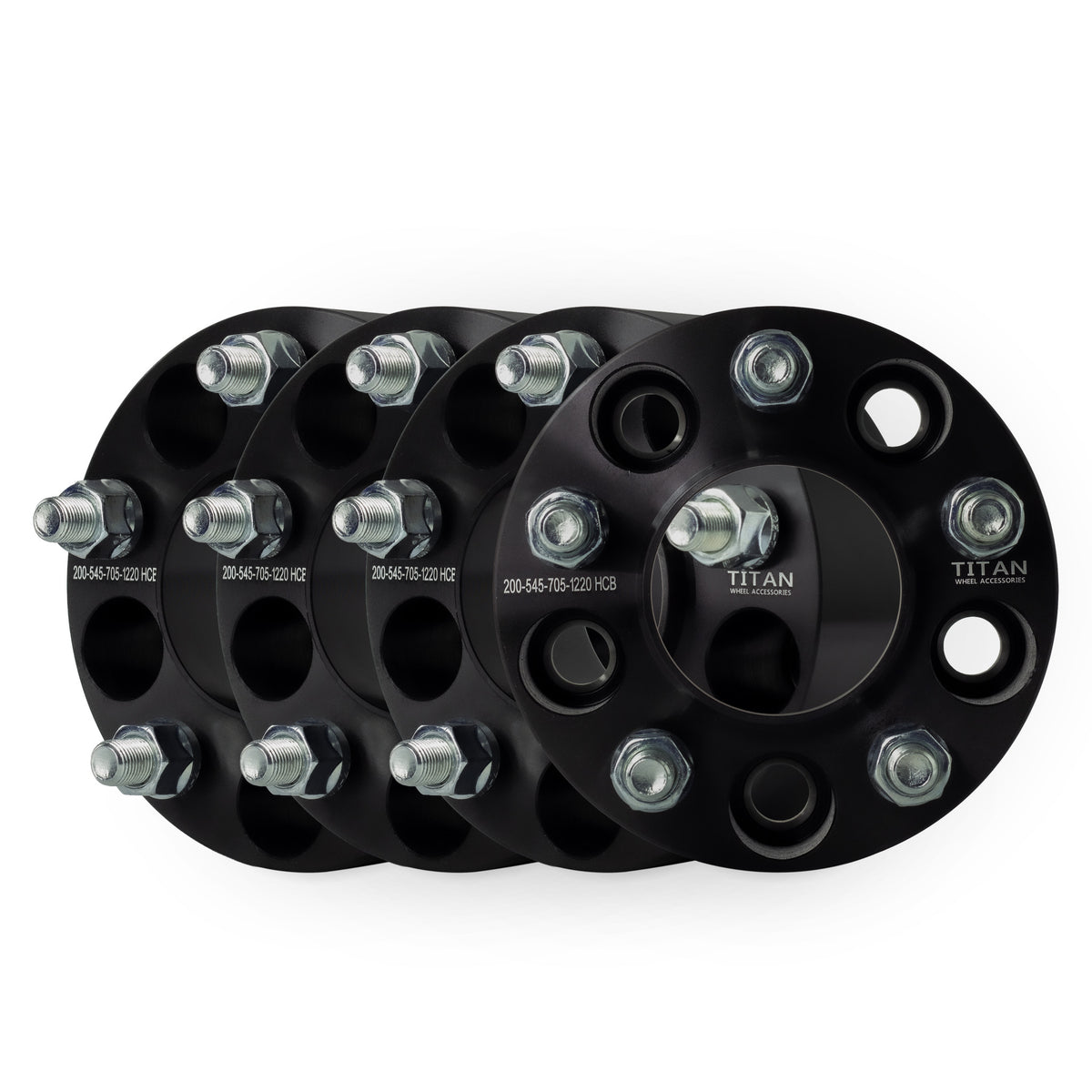 2" (50mm) Wheel Spacers for Ford Mustang Ranger Explorer Edge | 5x4.5 (5x114.3) | 70.5 Hubcentric |1/2x20 Studs — set of 4