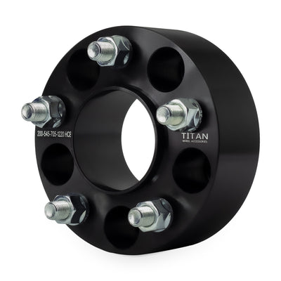 2" (50mm) Wheel Spacers for Ford Mustang Ranger Explorer Edge | 5x4.5 (5x114.3) | 70.5 Hubcentric |1/2x20 Studs