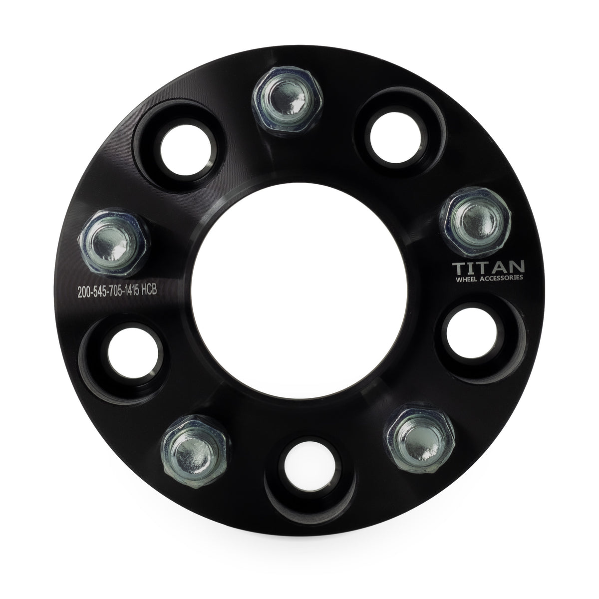 2" (50mm) Wheel Spacers for Ford Mustang 2015+ | 5x4.5 (5x114.3) | 70.5 Hubcentric |14x1.5 Studs — front view