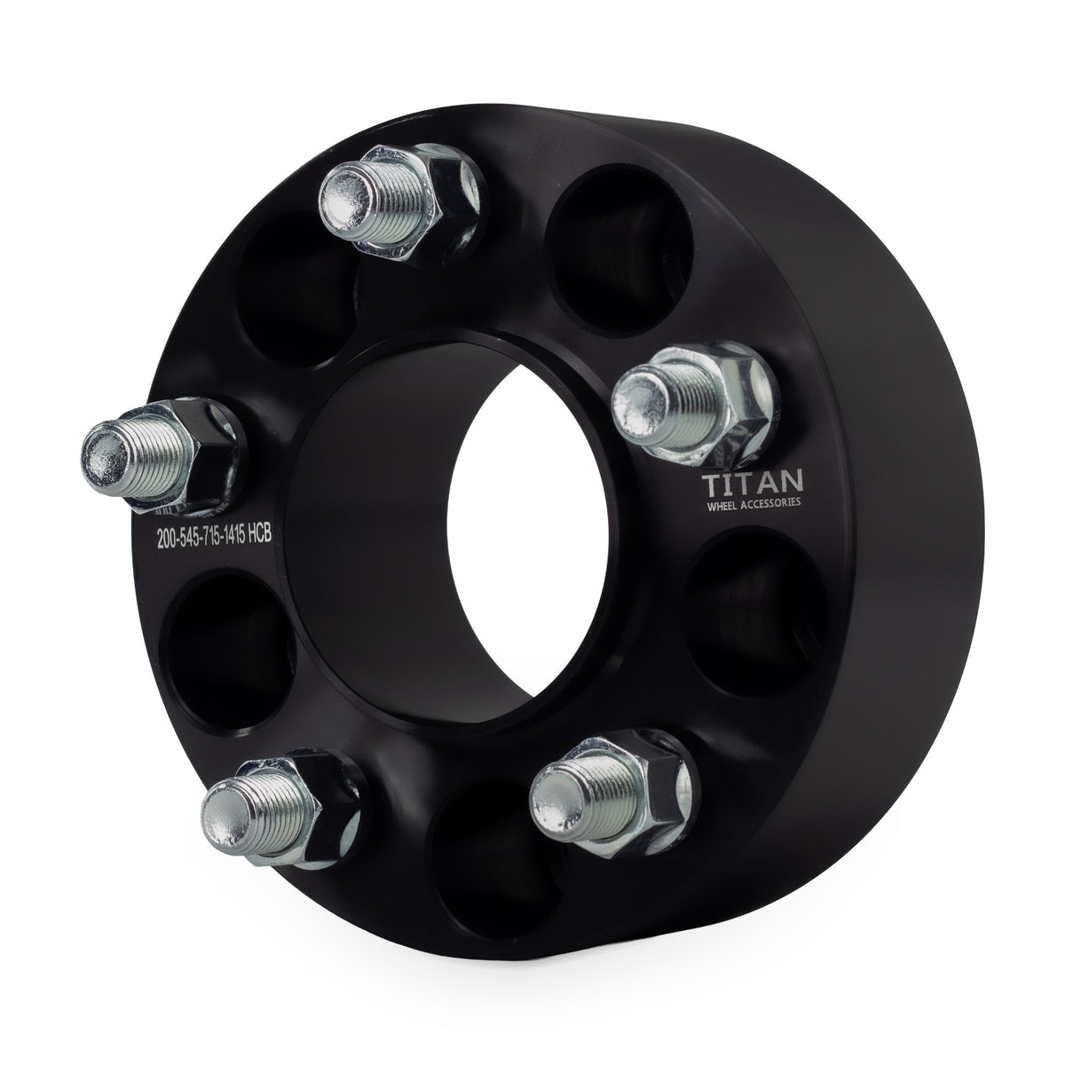 2" (50mm) Wheel Spacers for Dodge Charger Challenger Magnum Chrysler 300 | 5x4.5 (5x114.3) — front three-quarter view