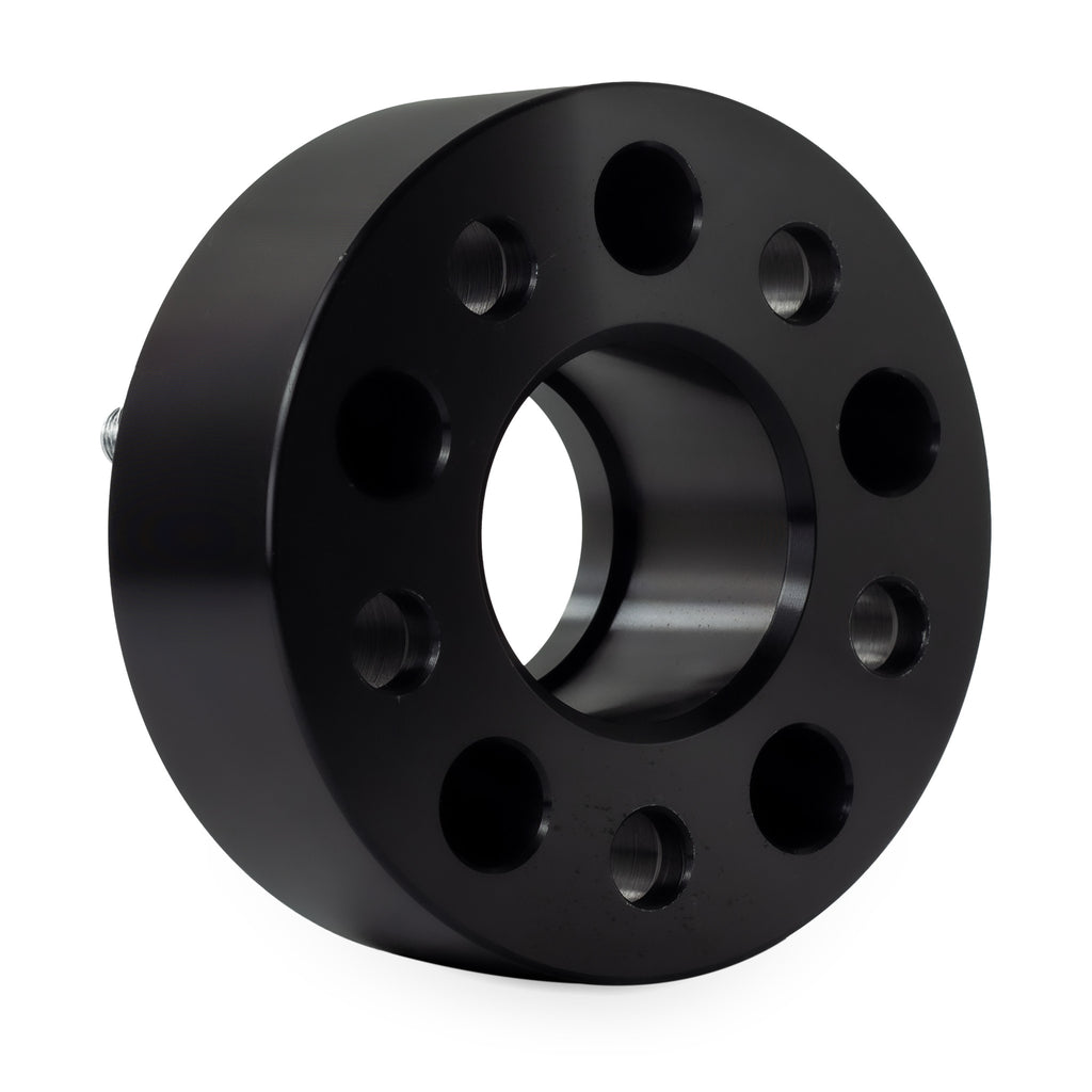 2" (50mm) Wheel Spacers for Chevy Camaro | 5x4.75 (5x120) | 66.9 Hubcentric |14x1.5 Studs — rear three-quarter view