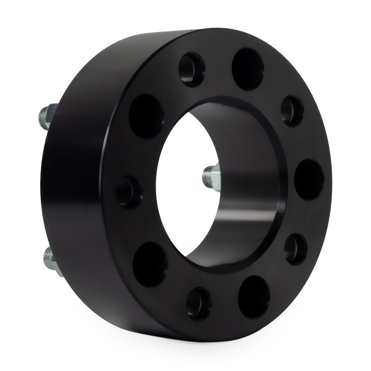 2" Wheel Spacers for Jeep Grand Cherokee Commander Wrangler | 5x5 | 1/2x20 Studs — rear three-quarter view