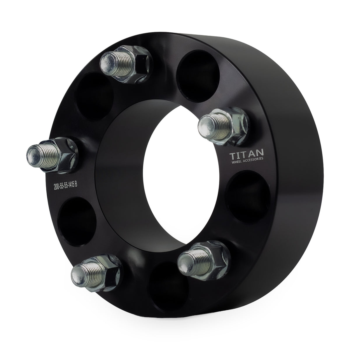 2" Wheel Spacers for Chevy GMC 1500 5 Lug | 5x5 (5x127) | 14x1.5 Studs — front three-quarter view