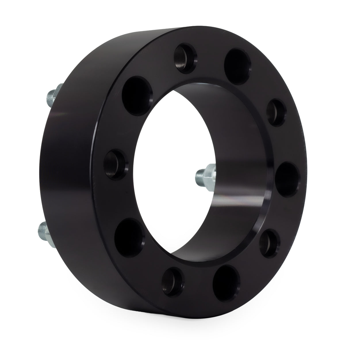 2" 5x5 to 6x5.5 Wheel Adapters for Chevrolet Trucks | 5x5 to 6x5.5 | 14x1.5 Studs — rear three-quarter view