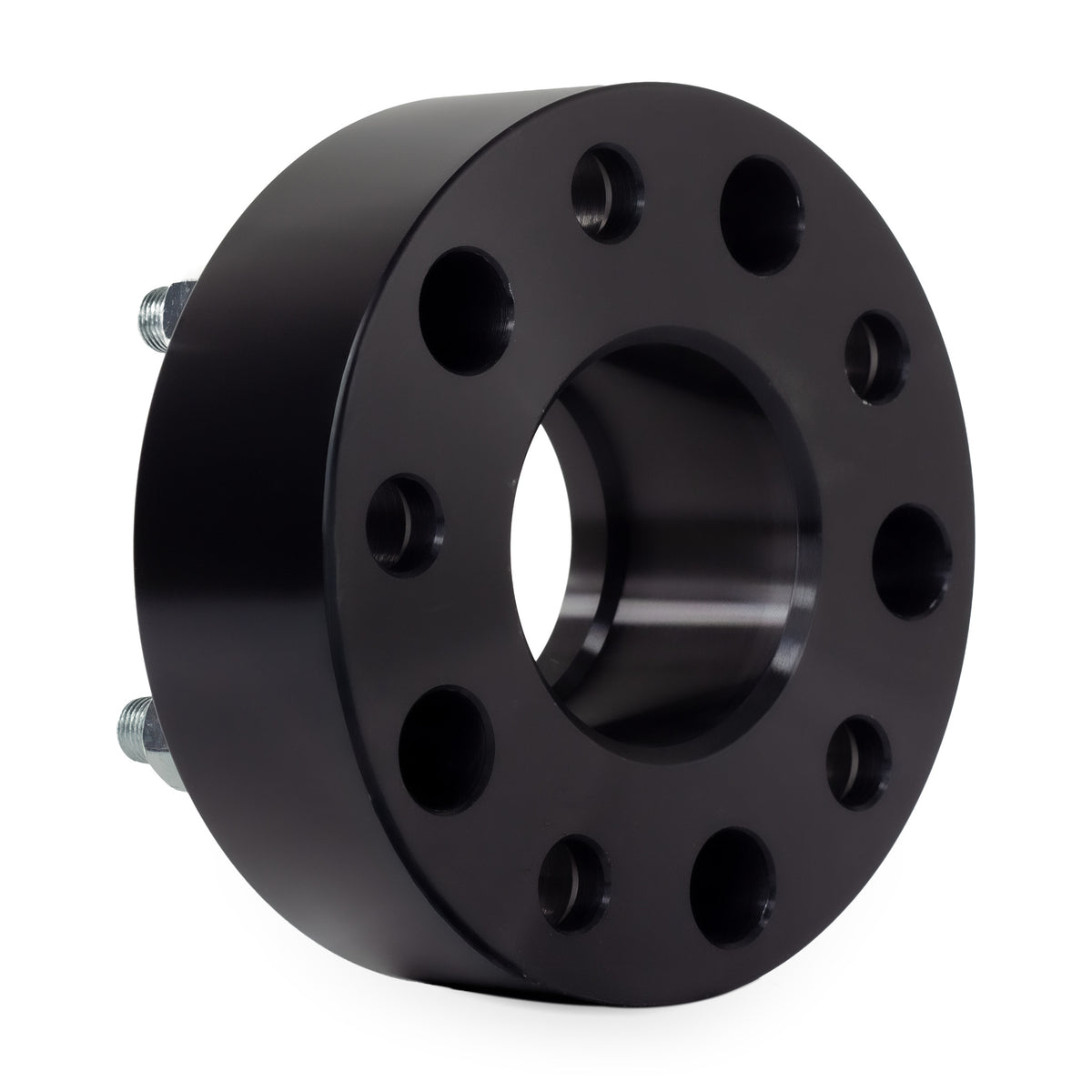 2" (50mm) Wheel Spacers for Jeep Grand Cherokee Commander Wrangler JK | 5x5 (5x127) — rear three-quarter view