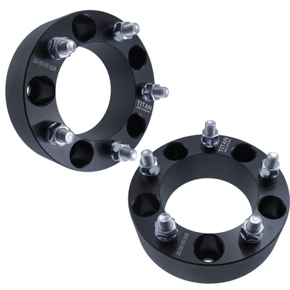 2" (50mm) Wheel Spacers for Dodge Ram 1500 Ford F-100 Bronco Jeep CJ | 5x5.5 (5x139.7) | 1/2x20 Studs |