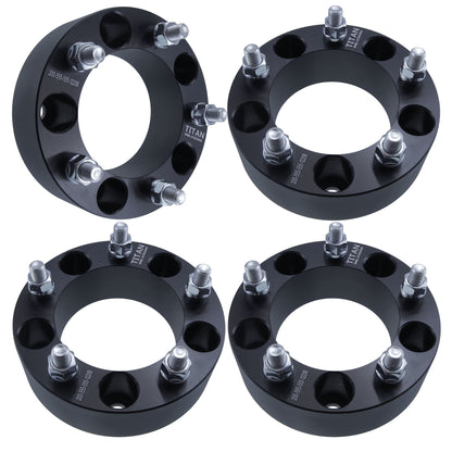 2" (50mm) Wheel Spacers for Dodge Ram 1500 Ford F-100 Bronco Jeep CJ | 5x5.5 (5x139.7) | 1/2x20 Studs |