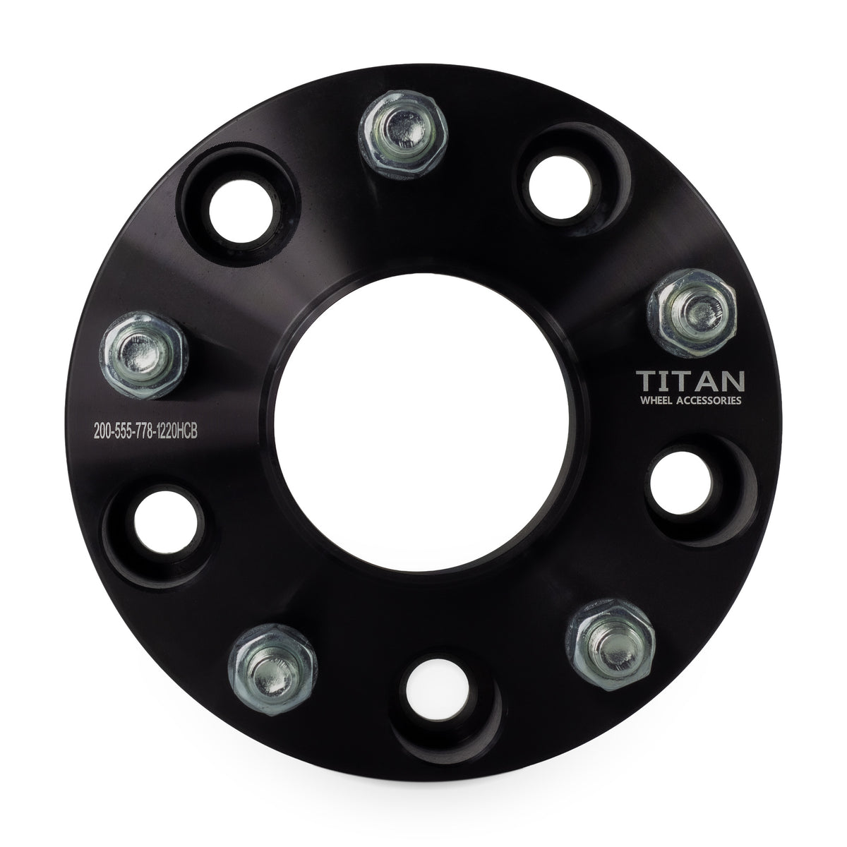 2" (50mm) Wheel Spacers for Dodge Ram 1500 | 5x5.5 (5x139.7) | 77.8 Hubcentric |1/2x20 Studs — front view