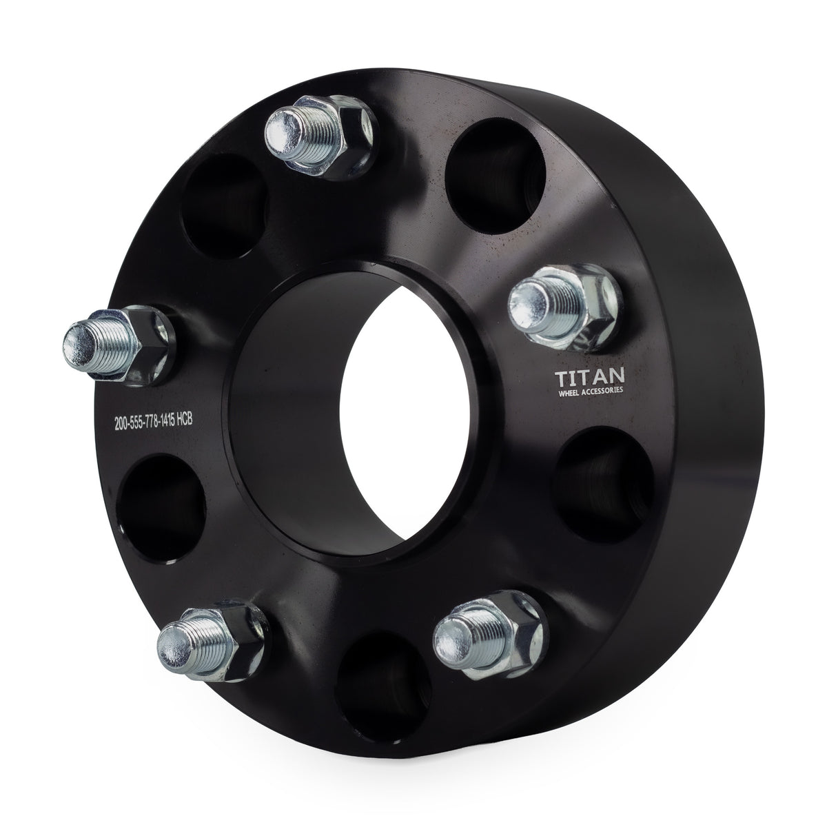 2" (50mm) Wheel Spacers for Ram 1500 2012+ | 5x5.5 (5x139.7) | 77.8 Hubcentric |14x1.5 Studs — front three-quarter view
