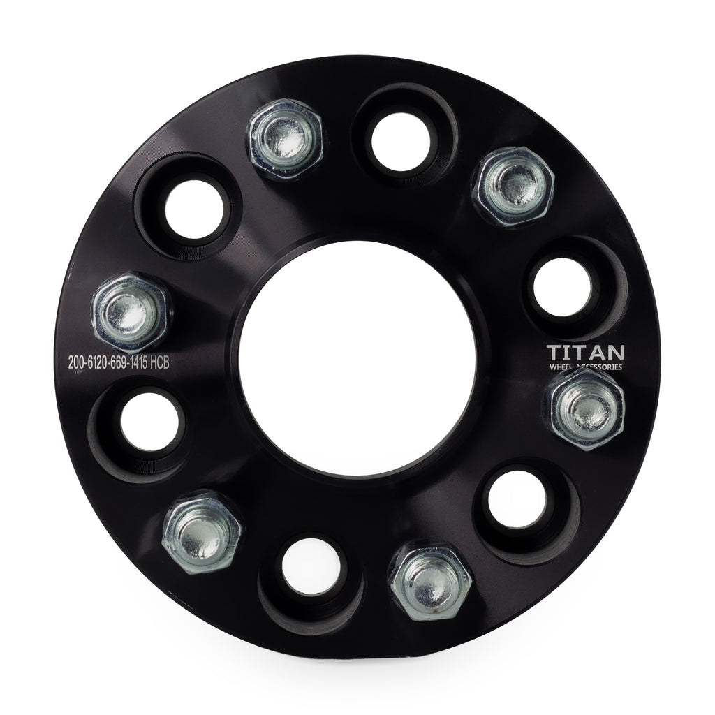 2" (50mm) Wheel Spacers for GMC Canyon Chevy Colorado | 6x120 | 66.9 Hubcentric |14x1.5 Studs — front view