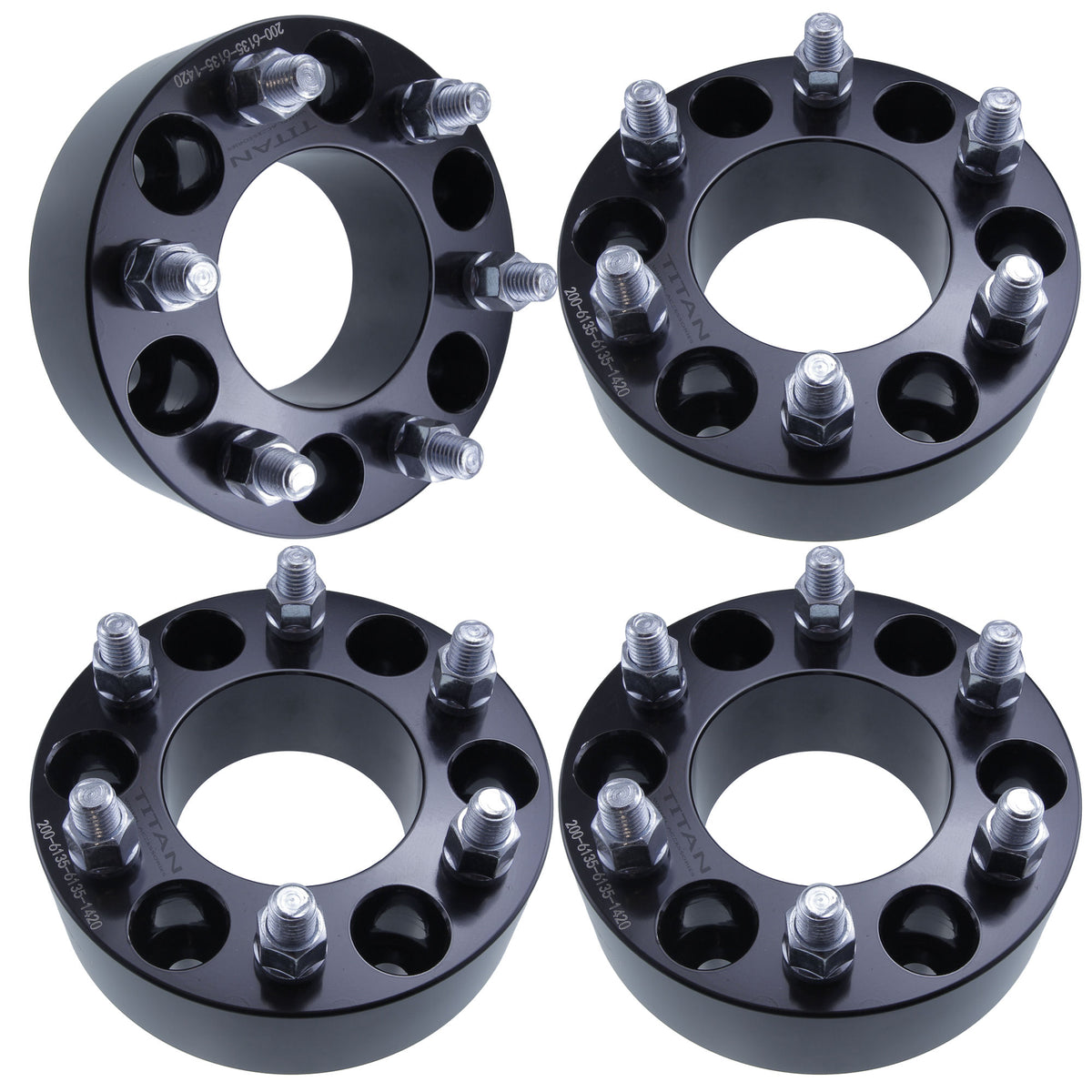 2" (50mm) Wheel Spacers for Ford F-150 Expedition | 6x135 | 14x2 Studs — view 3