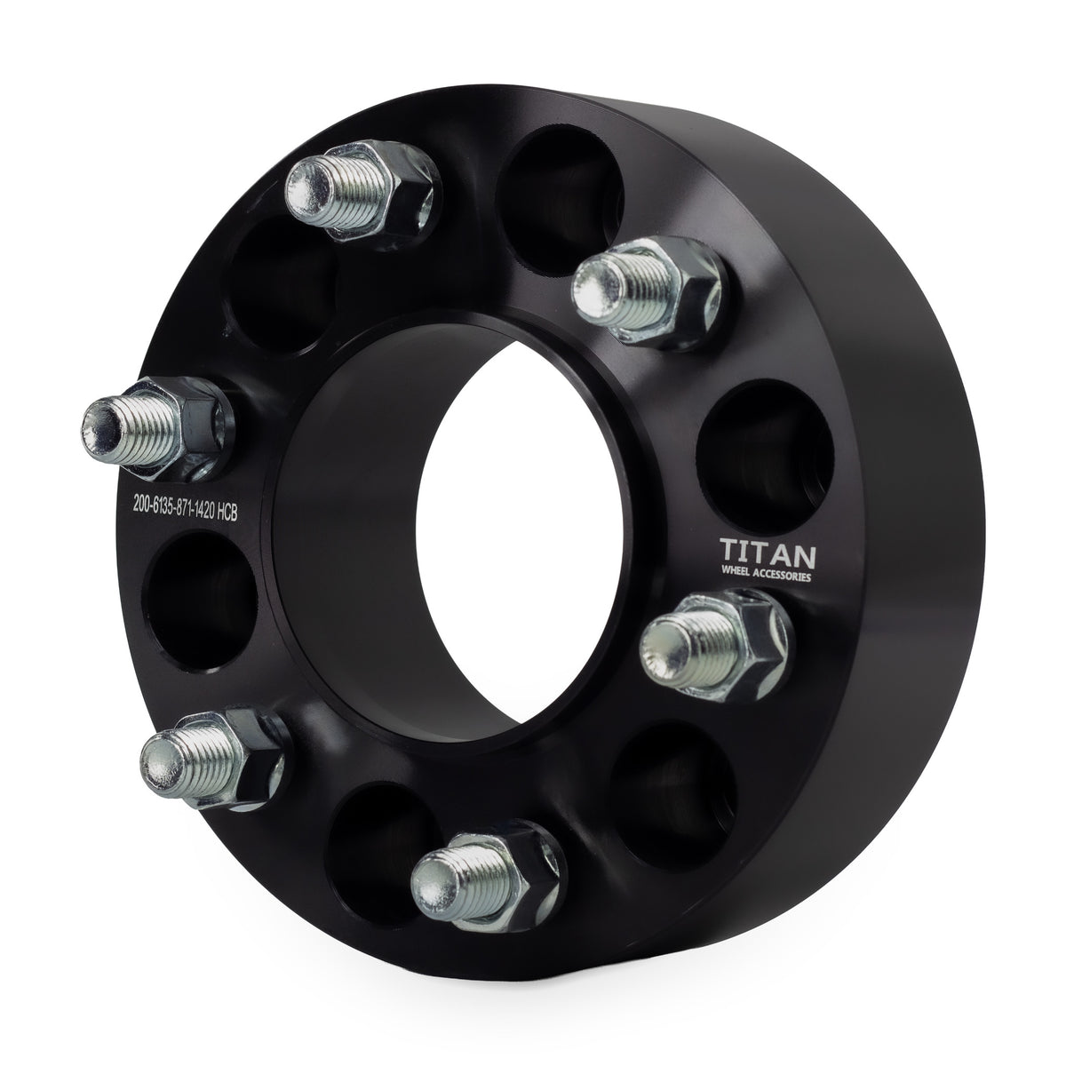 2" (50mm) Wheel Spacers for Ford Expedition F150 Lincoln Navigator | 6x135 | 87.1 Hubcentric — front three-quarter view