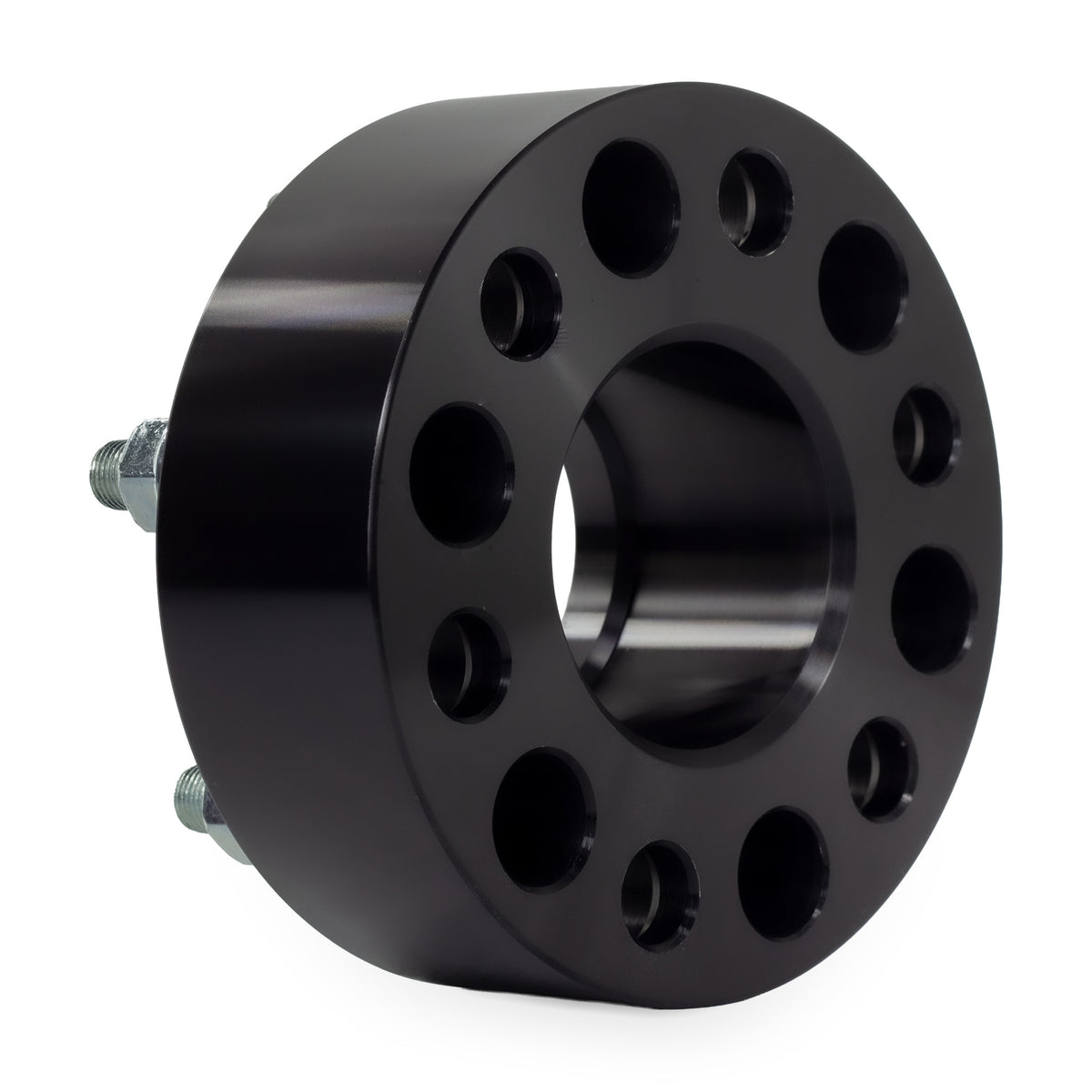 2" (50mm) Wheel Spacers for Nissan Frontier Pathfinder Xterra | 6x114.3 (6x4.5) | 66.1 Hubcentric — rear three-quarter view