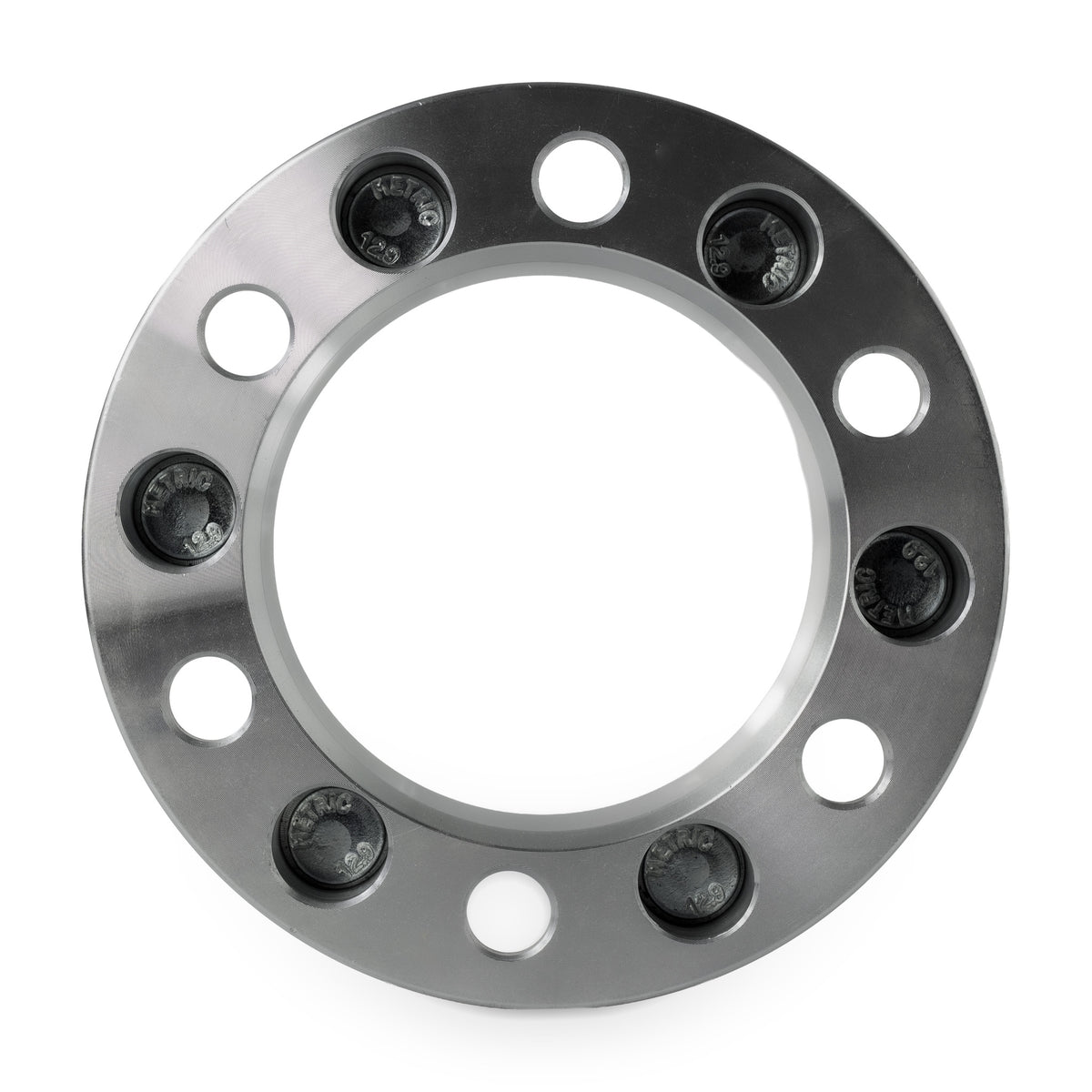 2" (50mm) Wheel Spacers for Escalade Sierra Yukon Silverado Suburban | 6x5.5 (6x139.7) | 14x1.5 Studs — rear view