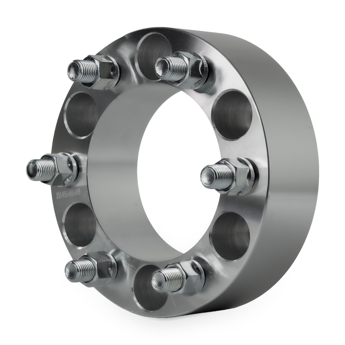 2" (50mm) Wheel Spacers for Chevy Silverado GMC Sierra 1500 | 6x5.5 (6x139.7) | 14x1.5 Studs — front three-quarter view