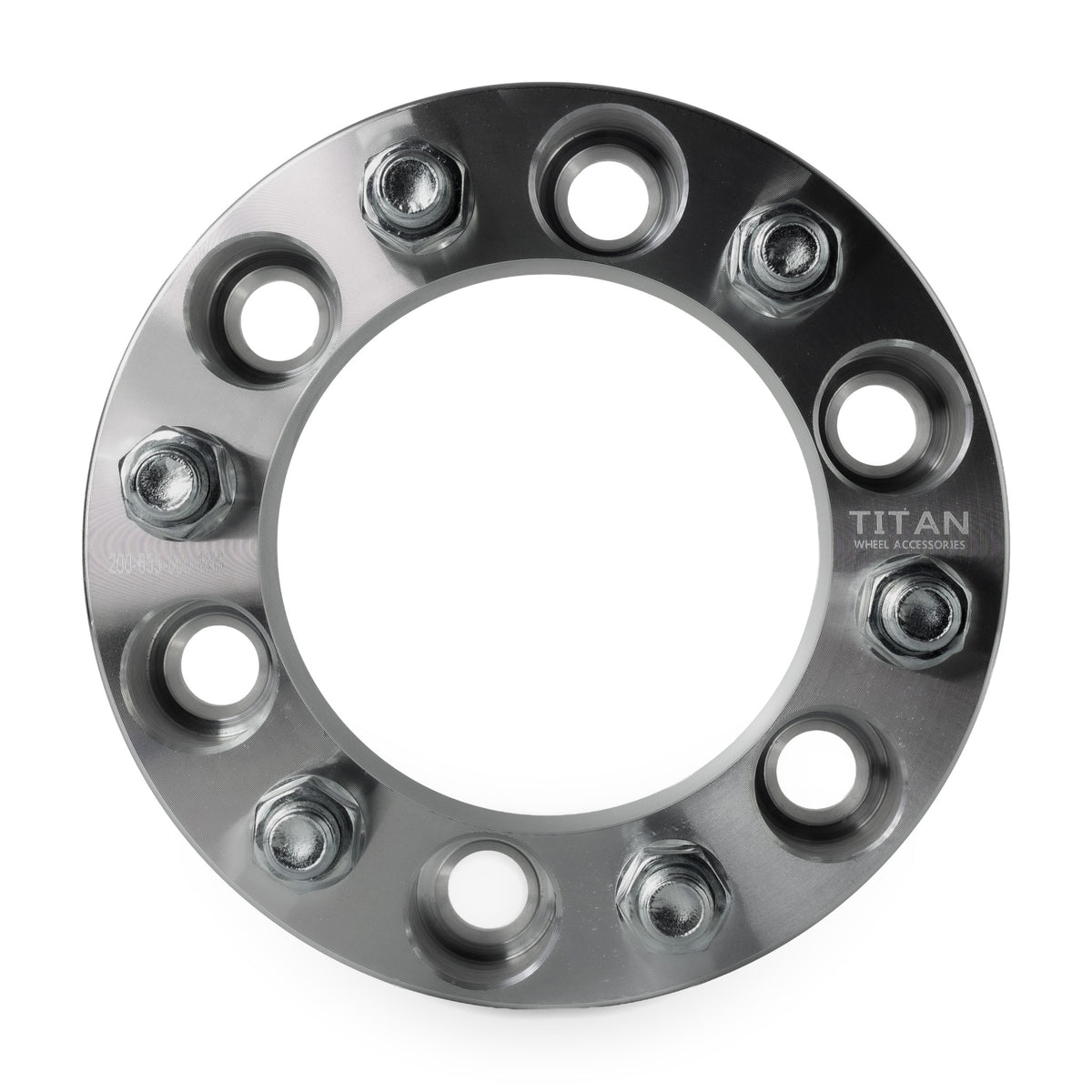 2" (50mm) Wheel Spacers for Chevy Silverado GMC Sierra 1500 | 6x5.5 (6x139.7) | 14x1.5 Studs — front view