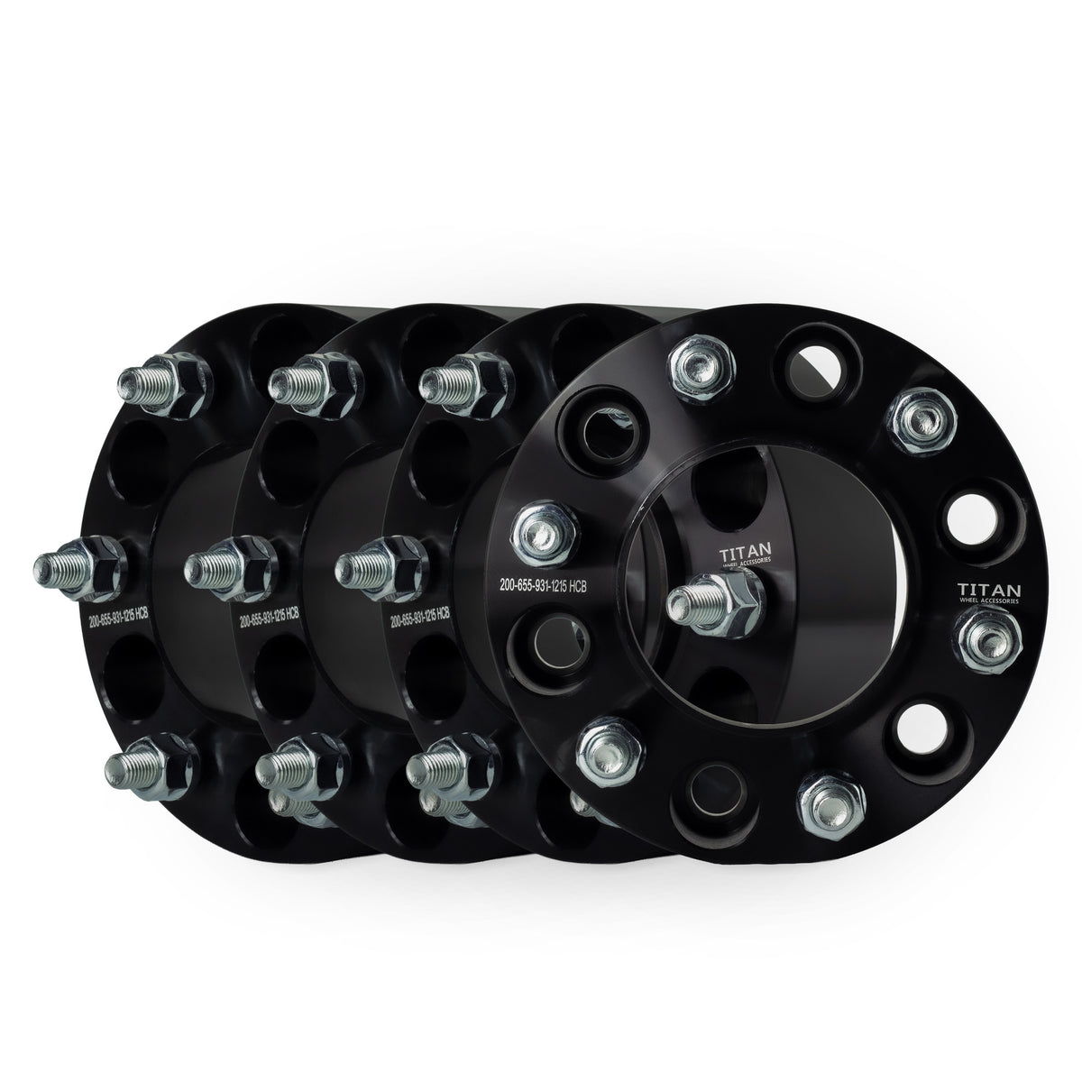 2" (50mm) Wheel Spacers for Ford Bronco 2021-2022 Ranger 2019+ | 6x5.5 (6x139.7) | 93.1 Hubcentric | 12x1.5 Studs — set of 4