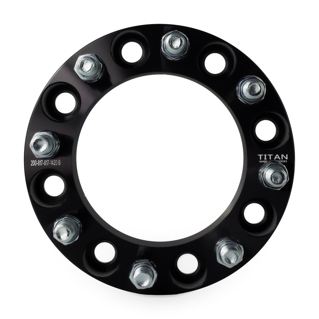 2" (50mm) Wheel Spacers for Ford F250 F350 Super Duty | 8x170 | 14x2 Studs — front view