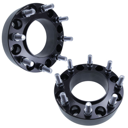 Espaciadores de ruedas de 2" (50 mm) para Chevy Silverado GMC Sierra 2500 3500 | 8x180 | 124.1 Hubcentric | Pernos de 14x1.5 |
