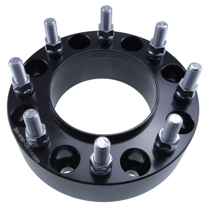 Espaciadores de ruedas de 2" (50 mm) para Chevy Silverado GMC Sierra 2500 3500 | 8x180 | 124.1 Hubcentric | Pernos de 14x1.5 |