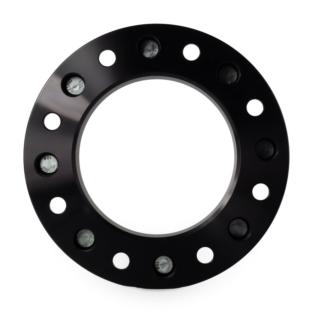 2" (50mm) Wheel Spacers for Chevy Silverado GMC Sierra 3500HD Dually | 8x210 | 14x1.5 Studs — rear view