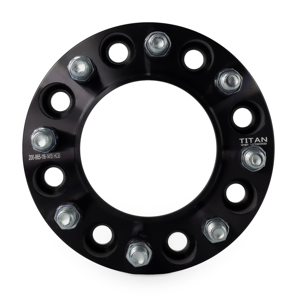 2" (50mm) Wheel Spacers for Chevy Silverado 2500 3500 Suburban HD | 8x6.5 | 116.7 Hubcentric |14x1.5 Studs — front view