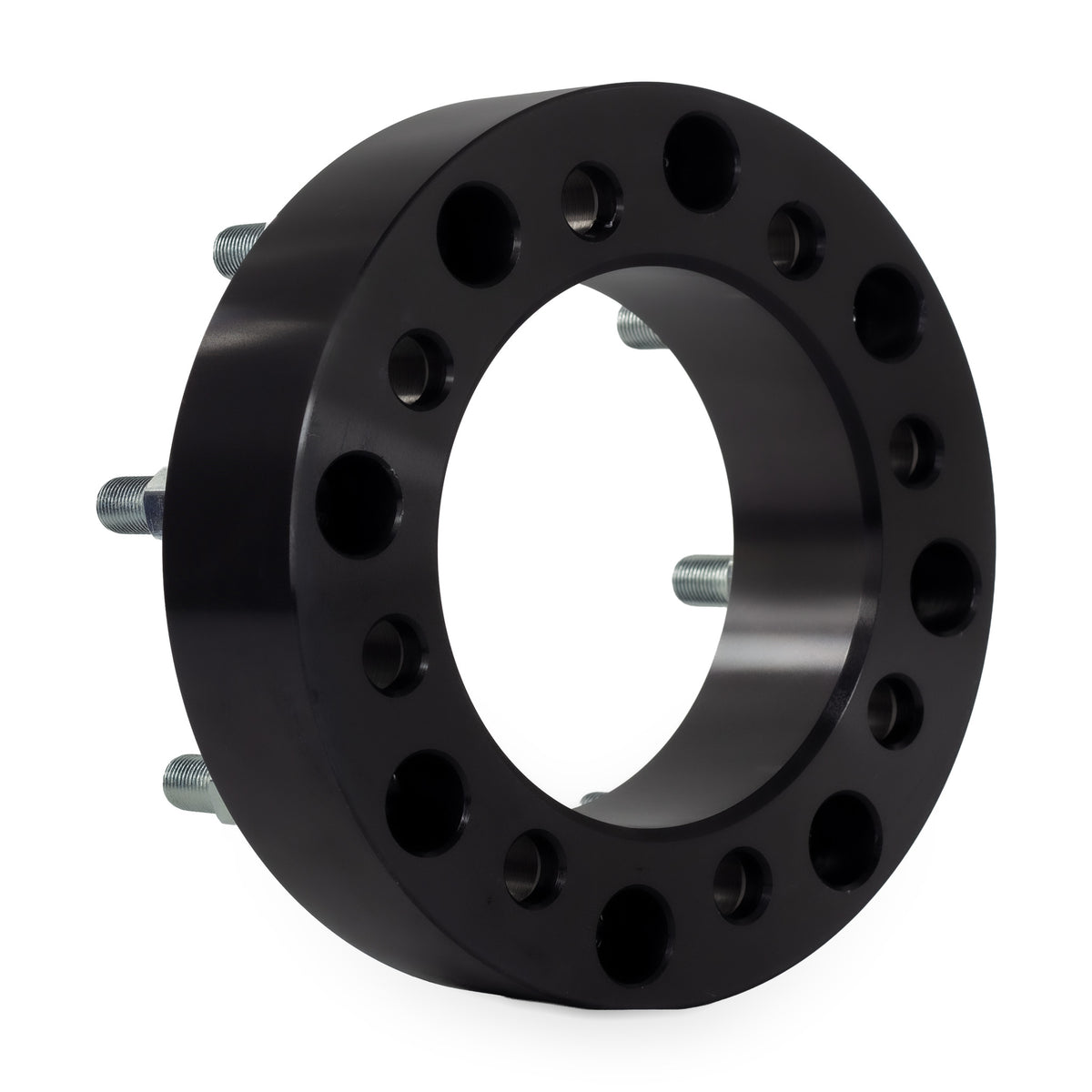 2" (50mm) 8x6.5 To 8x180 Wheel Adapters for Chevy Express 2500 3500 Silverado 1500 2500 3500 — rear three-quarter view